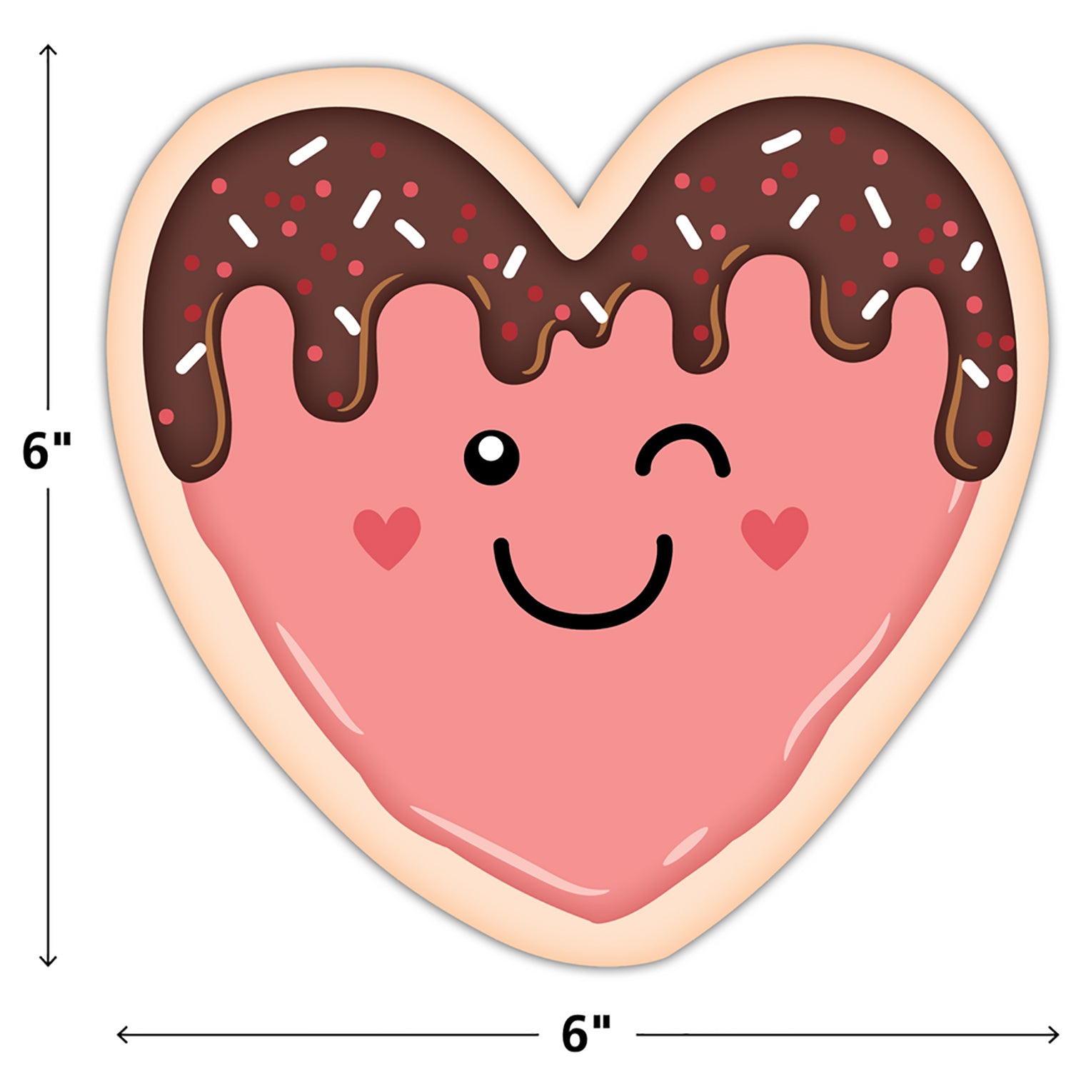 Frosted Heart Cookies Accents, Pack of 30