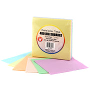 Squares - 5", 480 ct., Tissue, pastel colors
