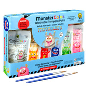 MonsterColor Washable Tempera Paint, 5 oz., Metallic, 6-Pack