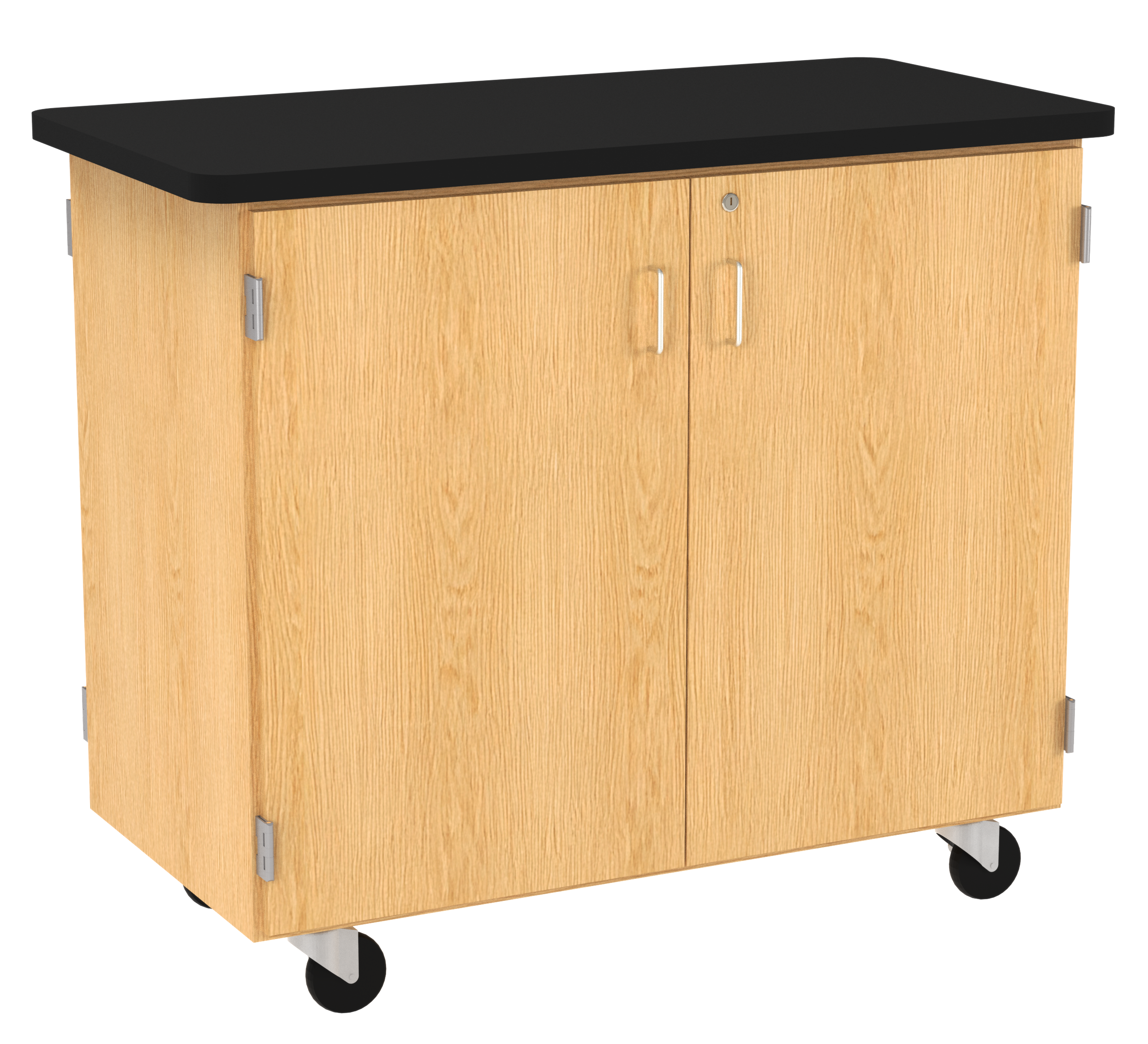 Perpetulab Mobile Microscope Cabinet - Red Oak, 48"W x 24"D x 40-3/4"H