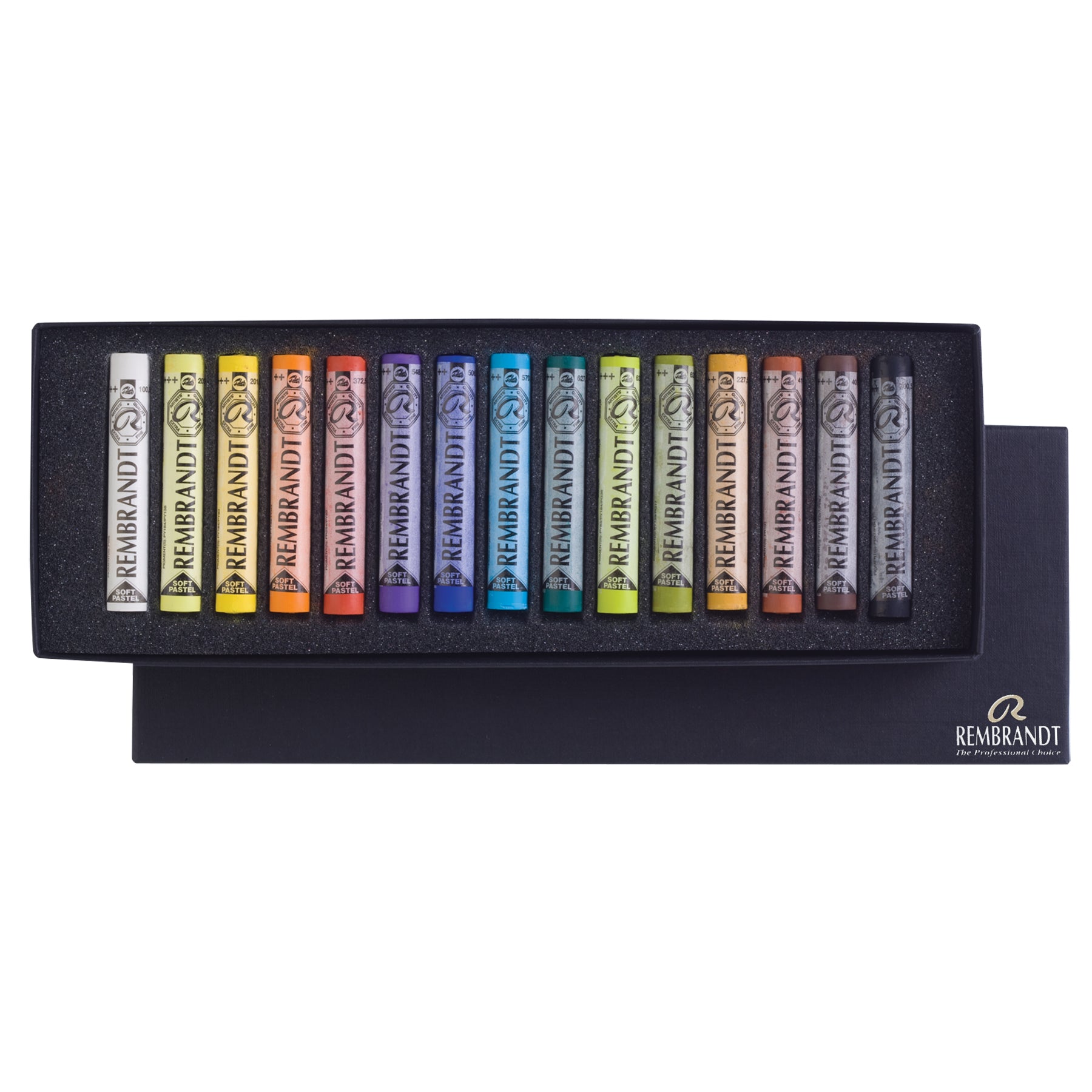 Soft Pastel Cardboard Box Set, General Selection, 15 Full Sticks