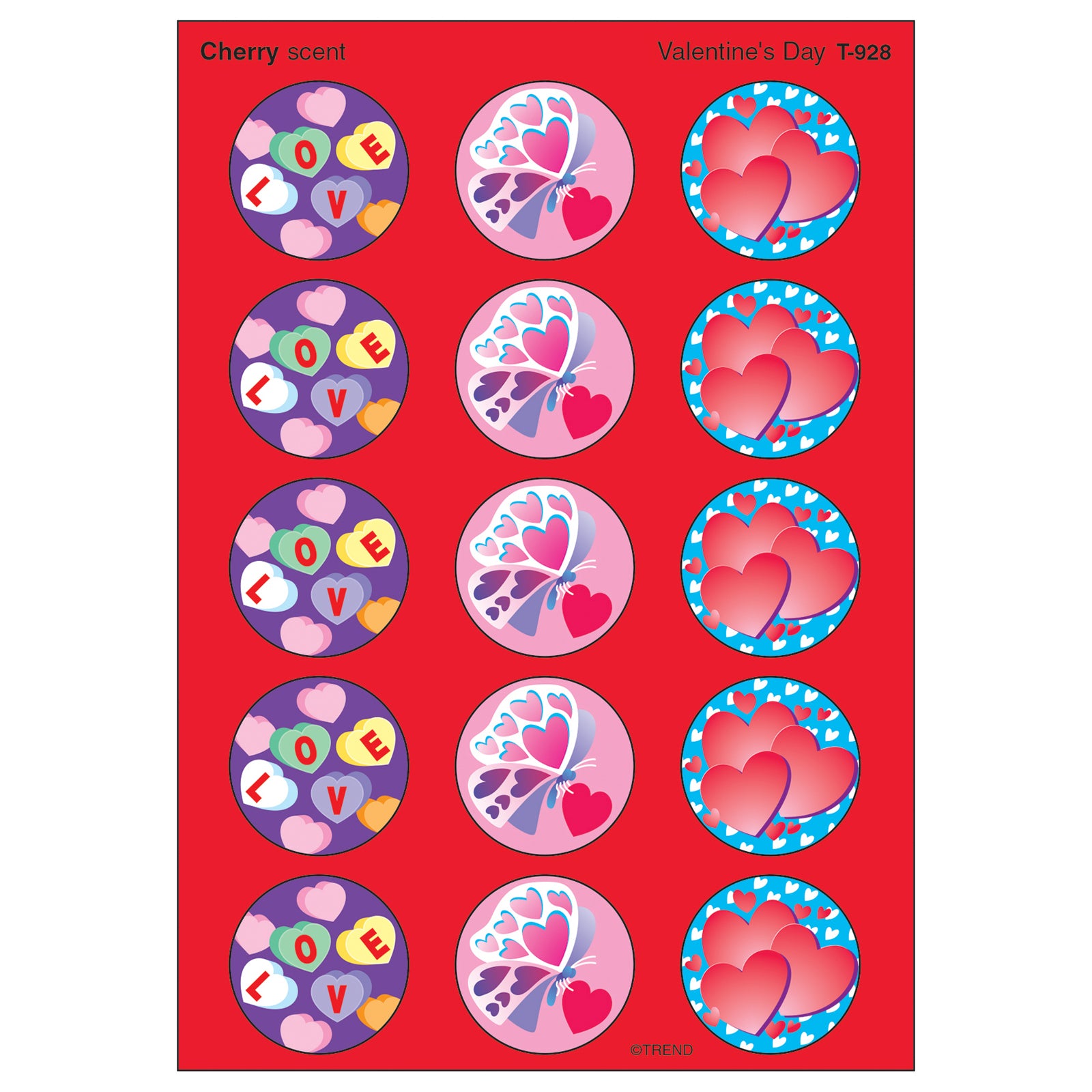 Valentine's Day/Cherry Stinky Stickers®, 60 ct.