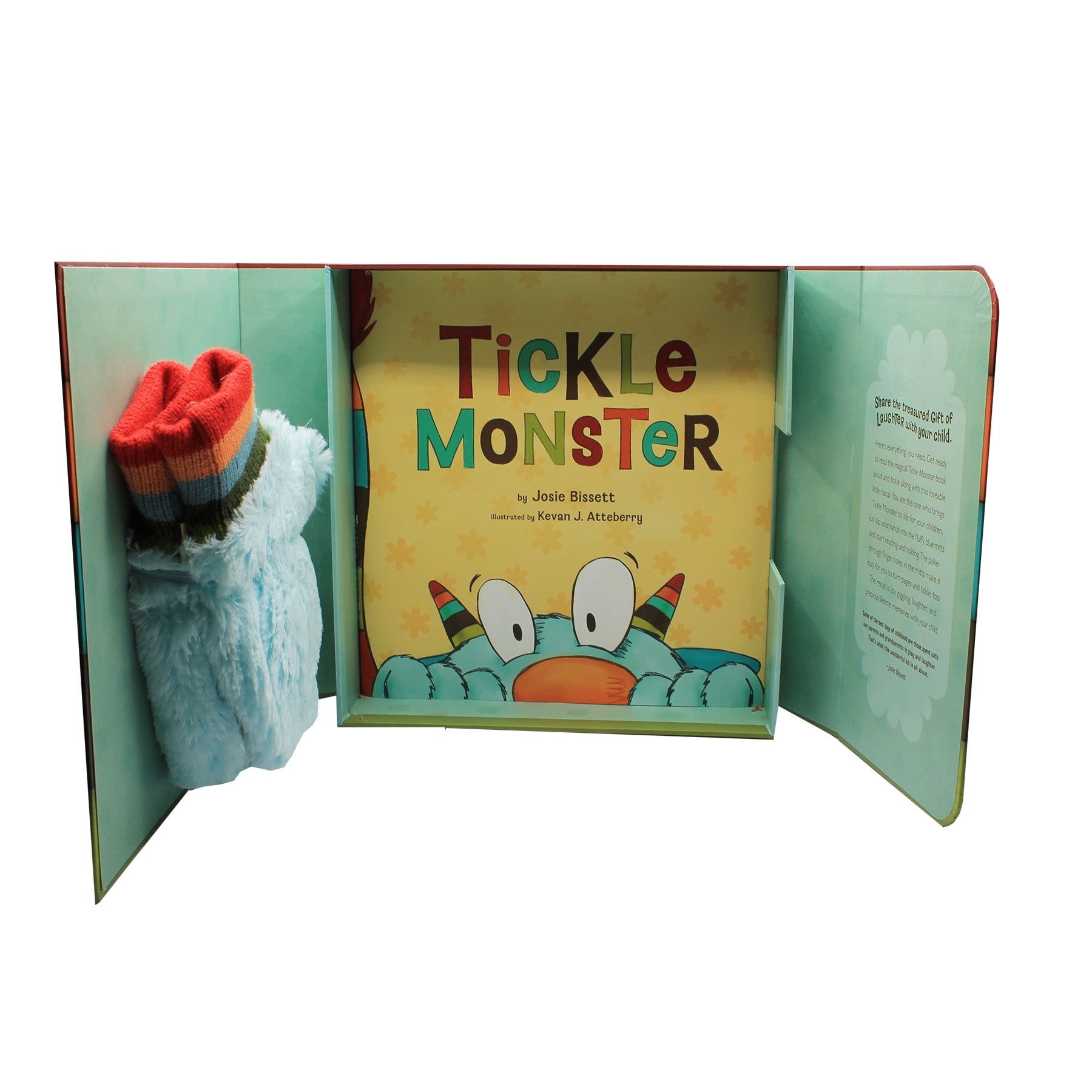 Tickle Monster Laughter Book & Mitts Kit