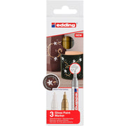 edding 750 Gloss Paint Marker - Set of 3 - Metallic