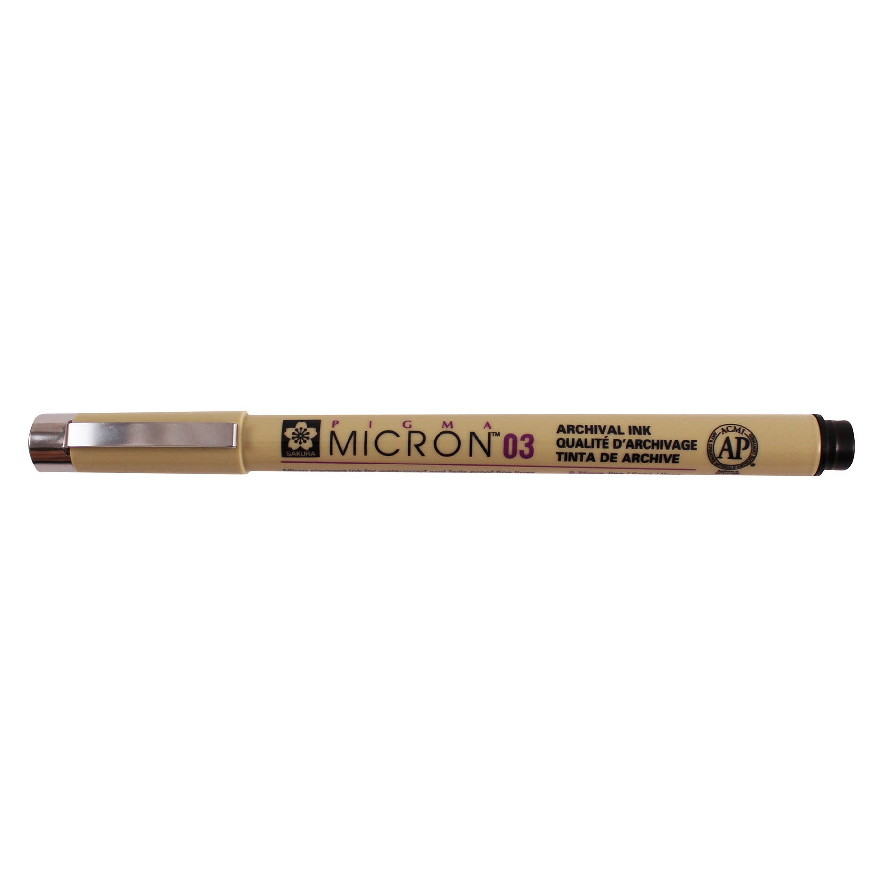 Pigma Micron Pen, Black, 0.35mm Size 03