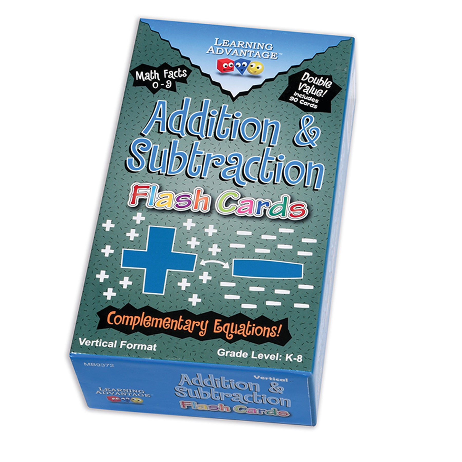 Double-Value Vertical Flash Cards - Addition & Subtraction Set - Set of 81