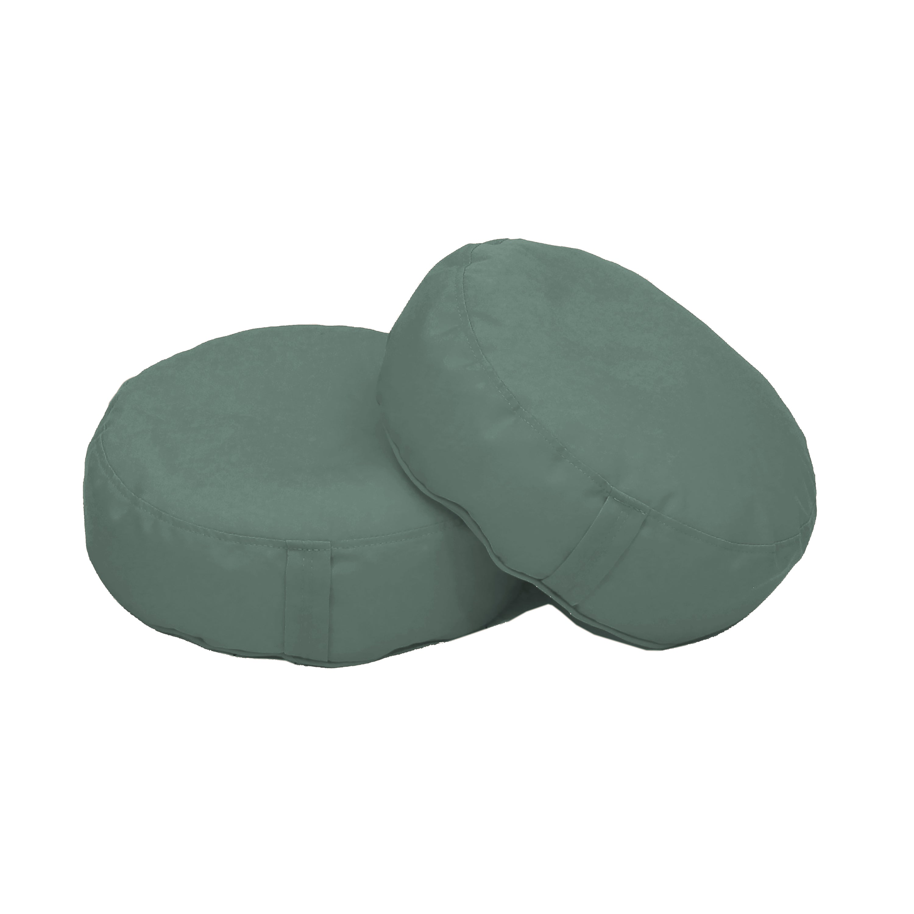 Element 16" Round Bean Cushions, 2-Piece - Dusty Turquoise