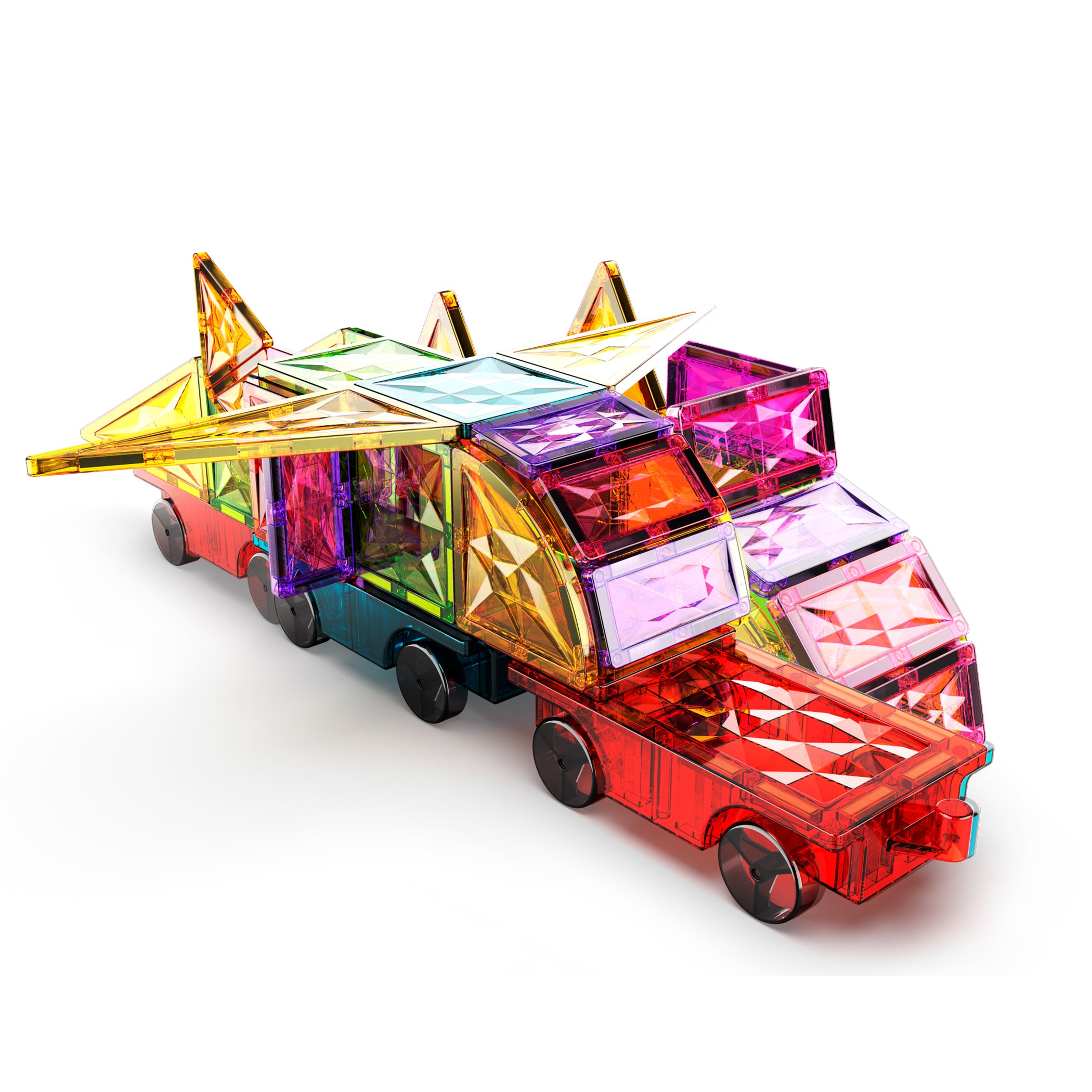MAGNETIC TILES GEMS VEHICLES 24PCS