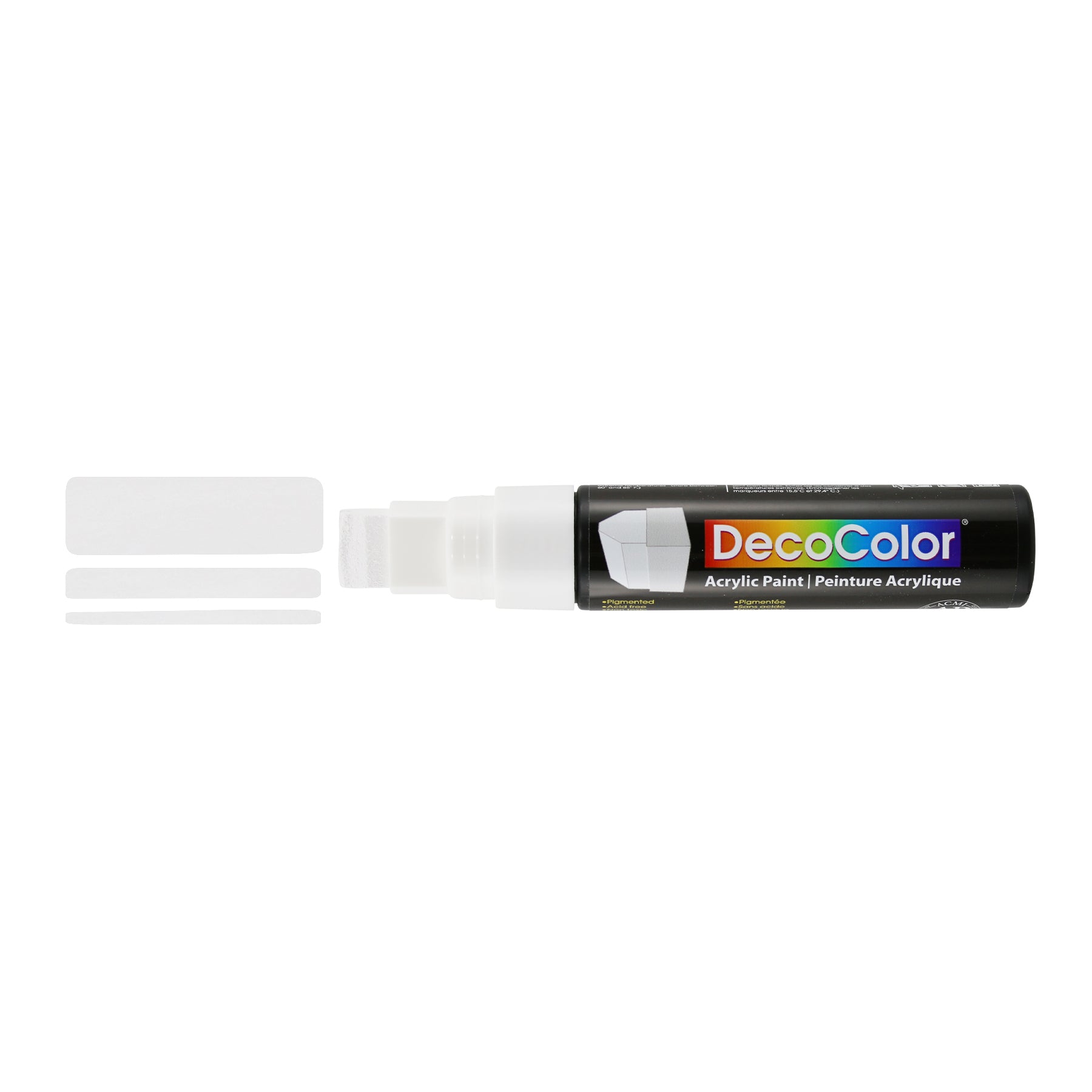 515-C DECOCOLOR ACRYLIC WEDGE WHITE CARDED