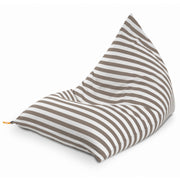 Jaxx Twist Outdoor Bean Bag Chair, Taupe Stripes