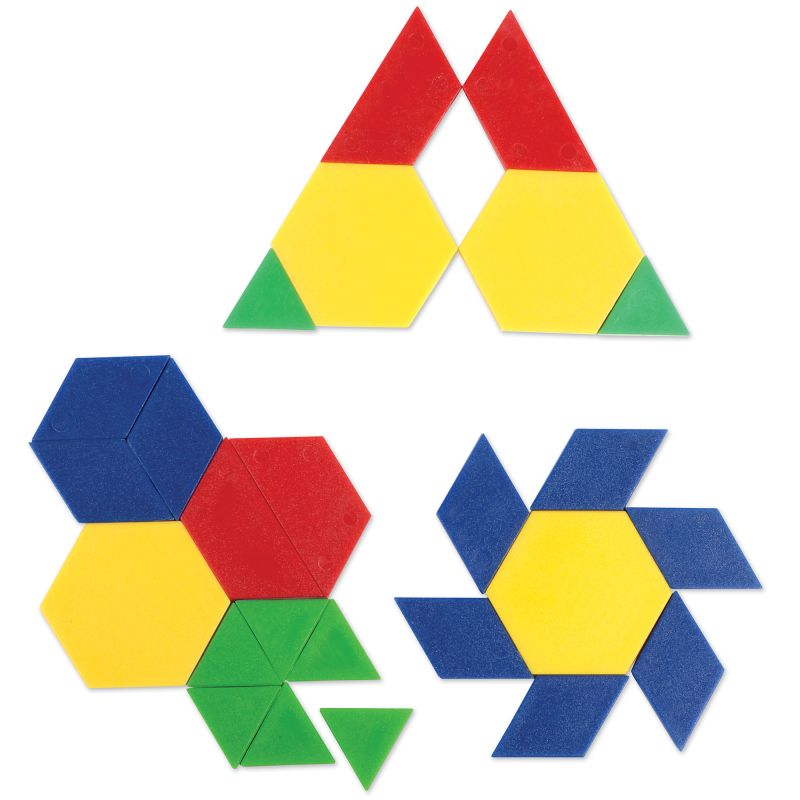 0.5 cm Plastic Pattern Blocks, Set of 100