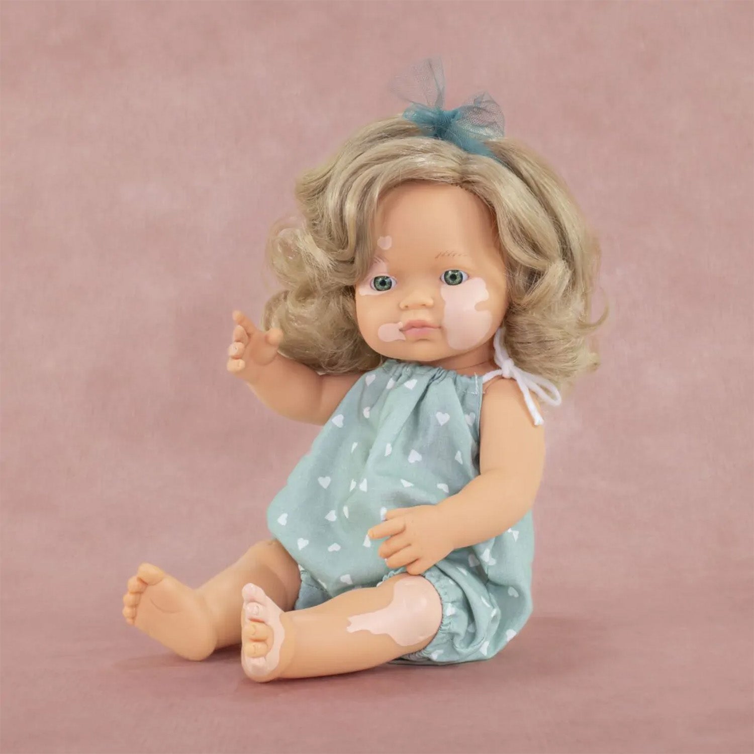 My Friends & Me Baby Doll, Caucasian Girl With Vitiligo, 15", Boxed