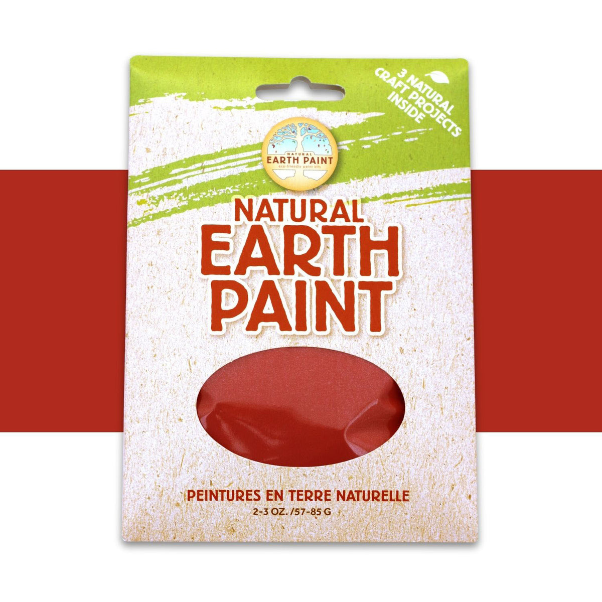 NATURAL EARTH PAINT 3OZ RED