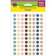 Everyone is Welcome Circles Mini Stickers Valu-Pak, Pack of 1144