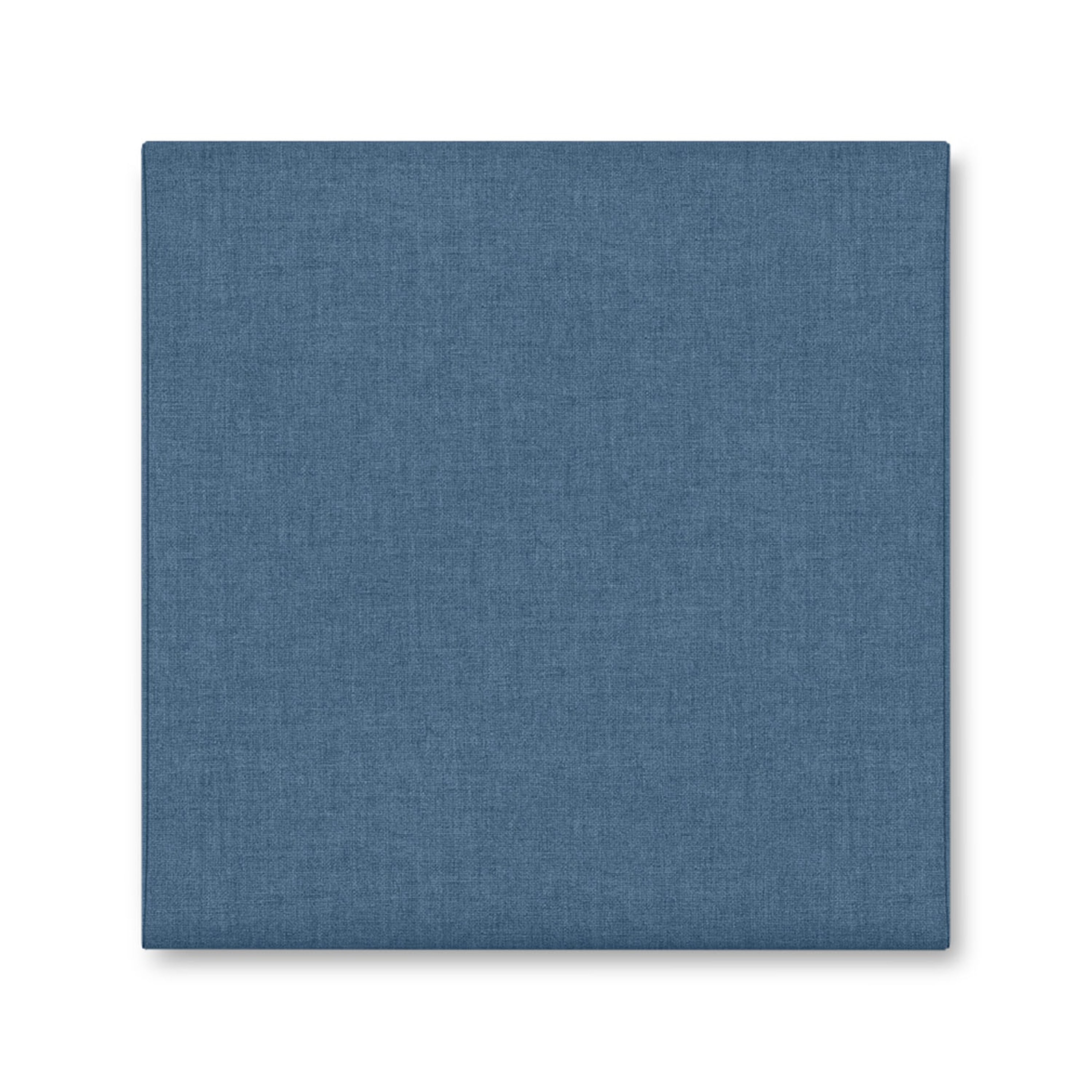 Jaxx Panelist Modern Padded Headboard- Wall Mounted Panel (22.5" x 22.5") - Microvelvet Petrol Blue