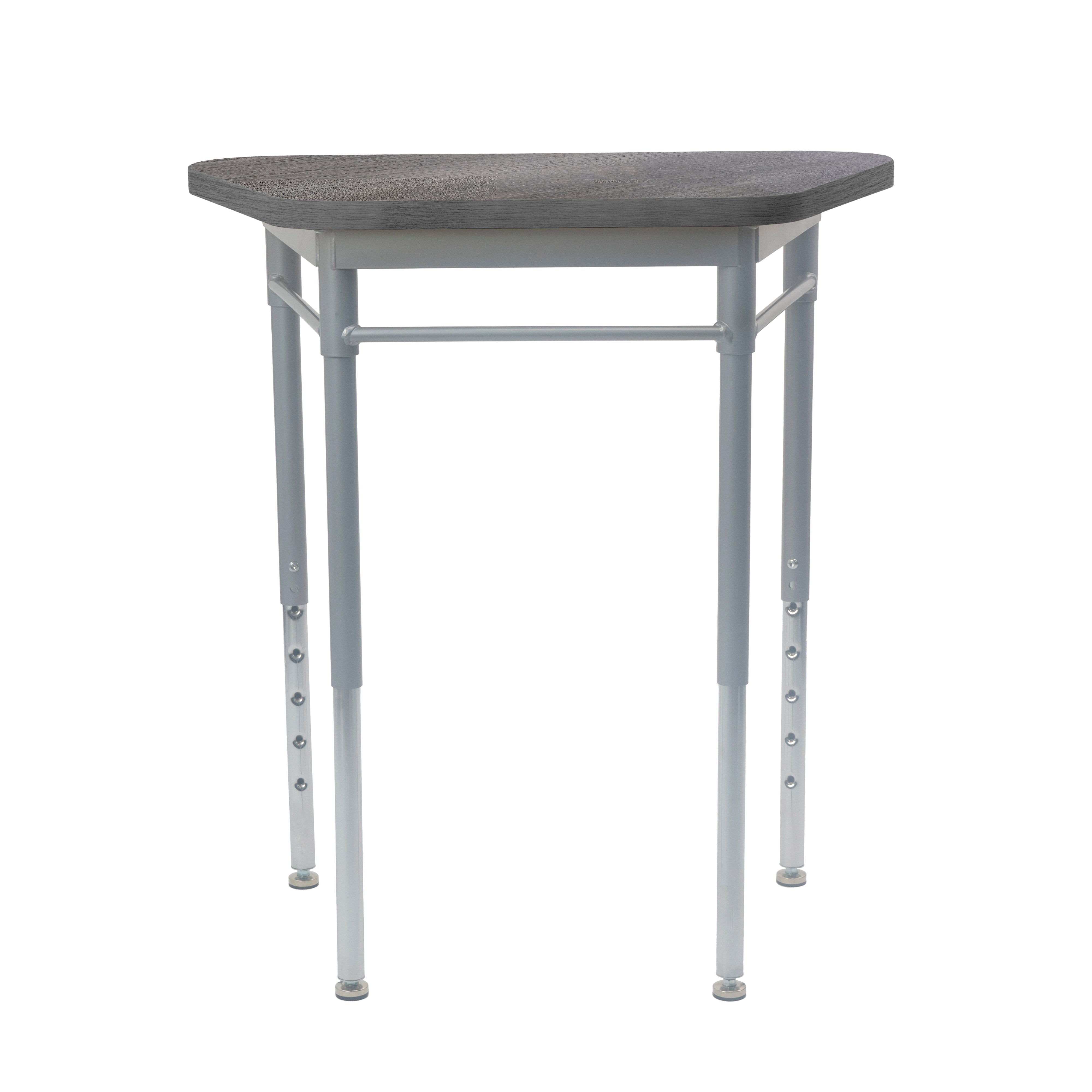 Collaborative Trap Desk - Gray Wood/Silver
