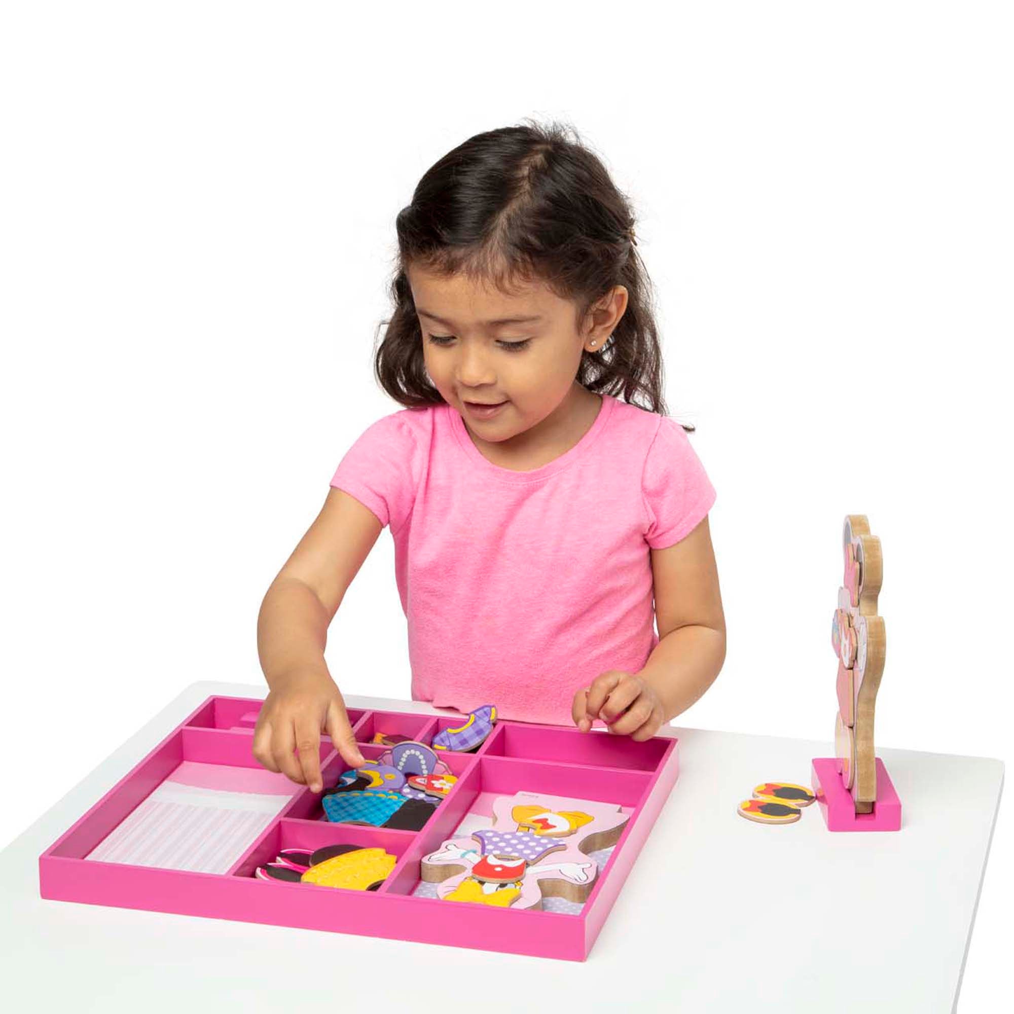 Disney Minnie & Daisy Deluxe Wooden Magnetic Dress-Up Play Set
