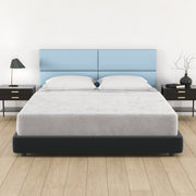 Jaxx Panelist Modern Padded Headboard – Set of 4 Wall Mounted Panels (Each 11.25" x 30") - Queen, Vegan Leather, Arctic Fox