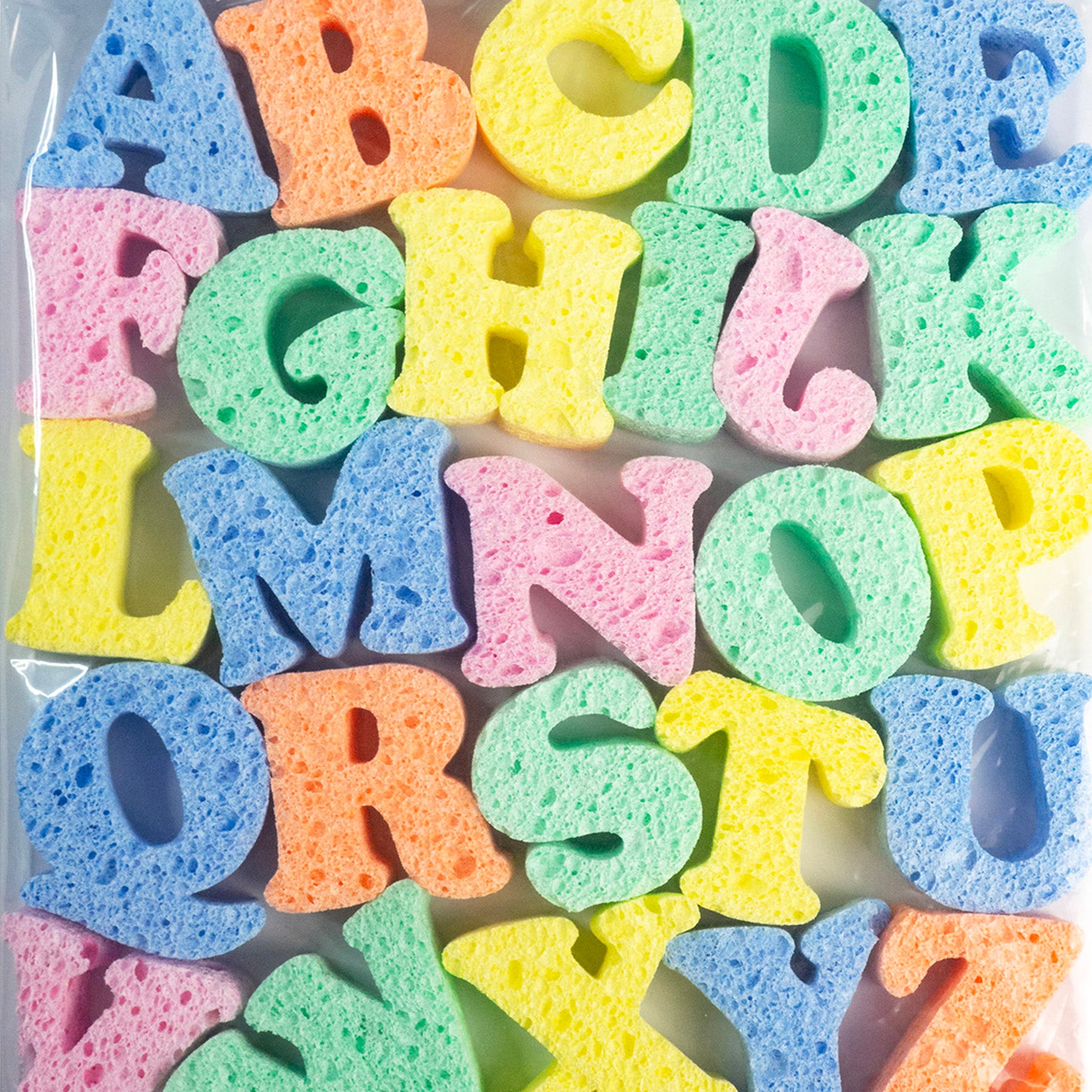 Super Sponges, 2", Uppercase Alphabet, 26 Pieces
