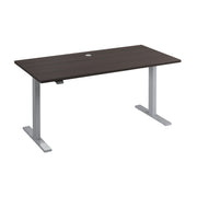 Bush Business Furniture Move 60 Series 60W x 30D Electric Height Adjustable Standing Desk in Storm Gray with Metallic Gray Base - 59.45" Width x 29.37" Depth x 47.69" Height