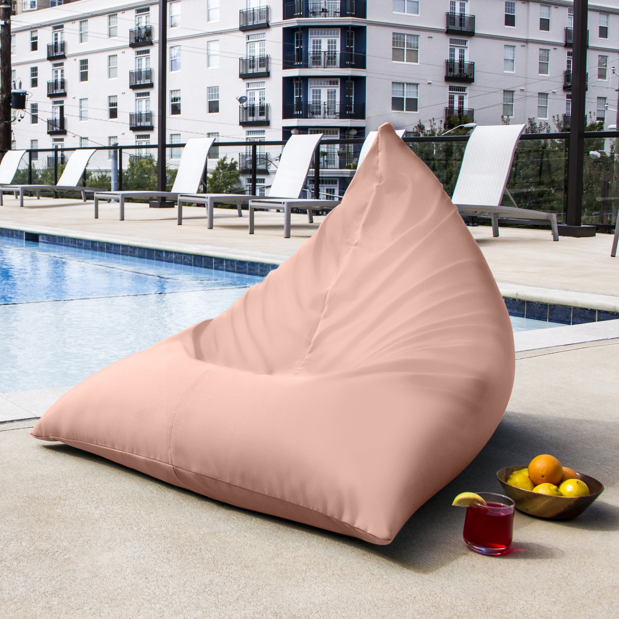 Jaxx Twist Outdoor Bean Bag Chair, Petal