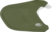 Rawlings Mach Adjust Lhb Matte Jaw Guard  - Military Green