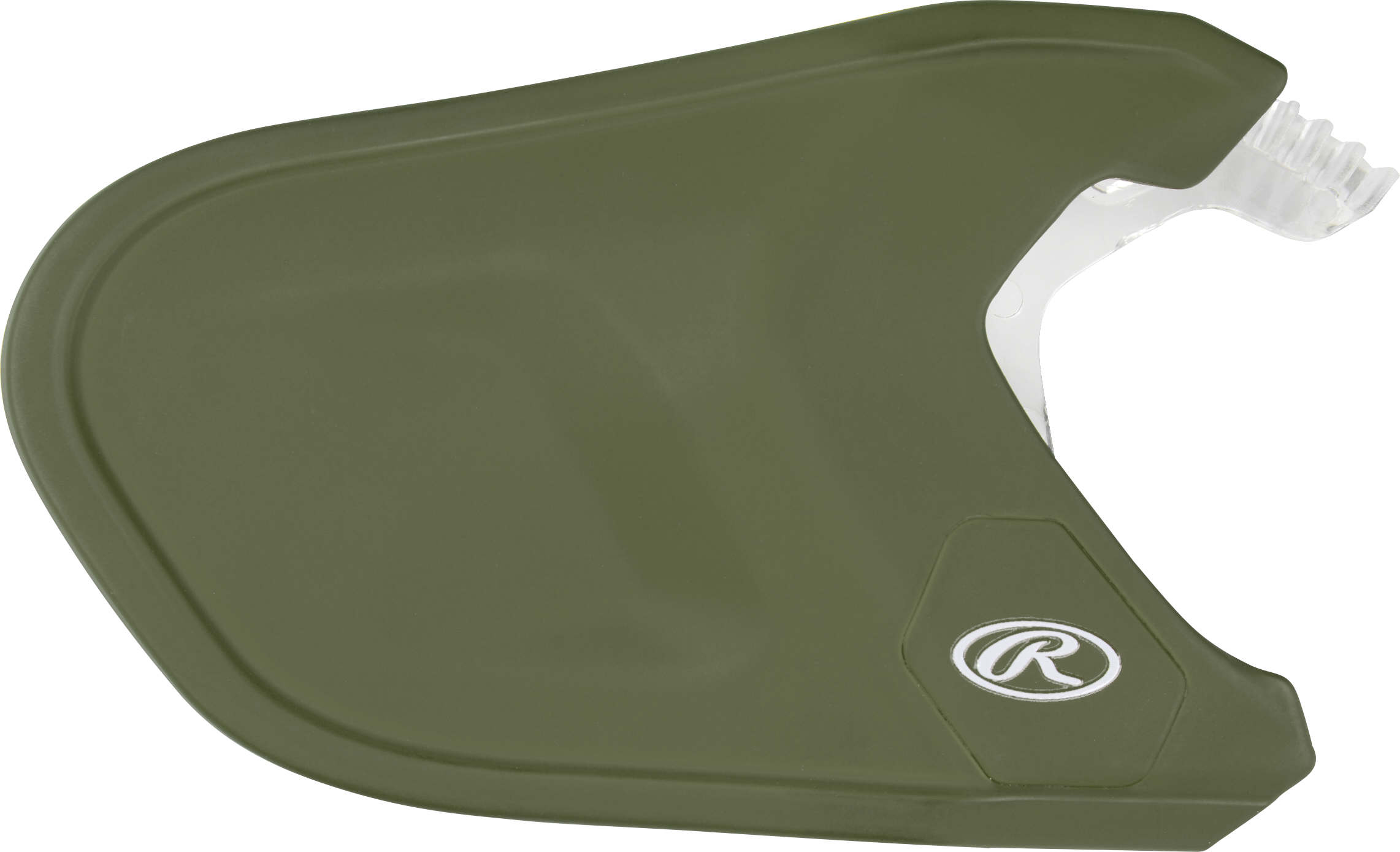 Rawlings Mach Adjust Lhb Matte Jaw Guard  - Military Green