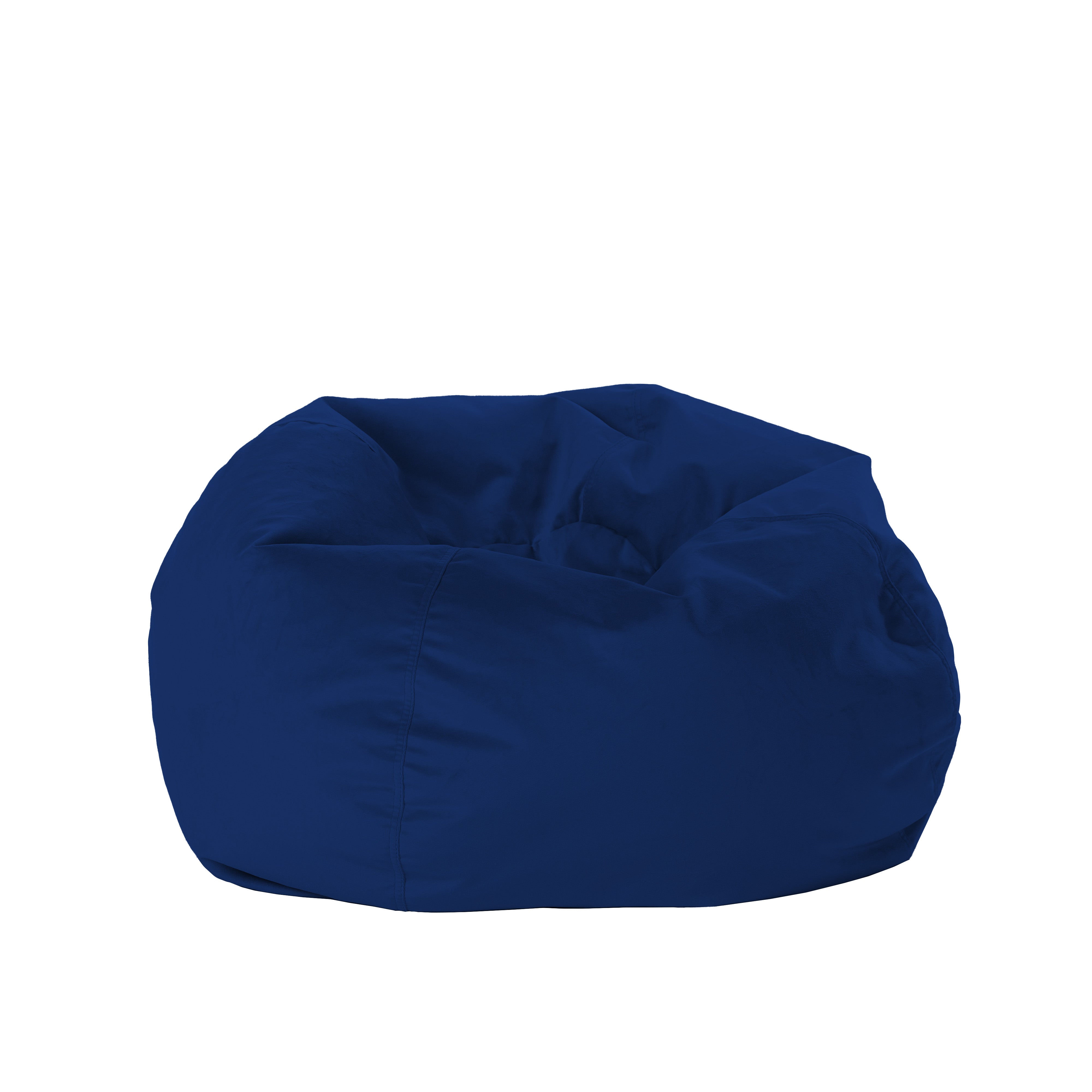 30" Round Velvety Bean Bag - Eclipse