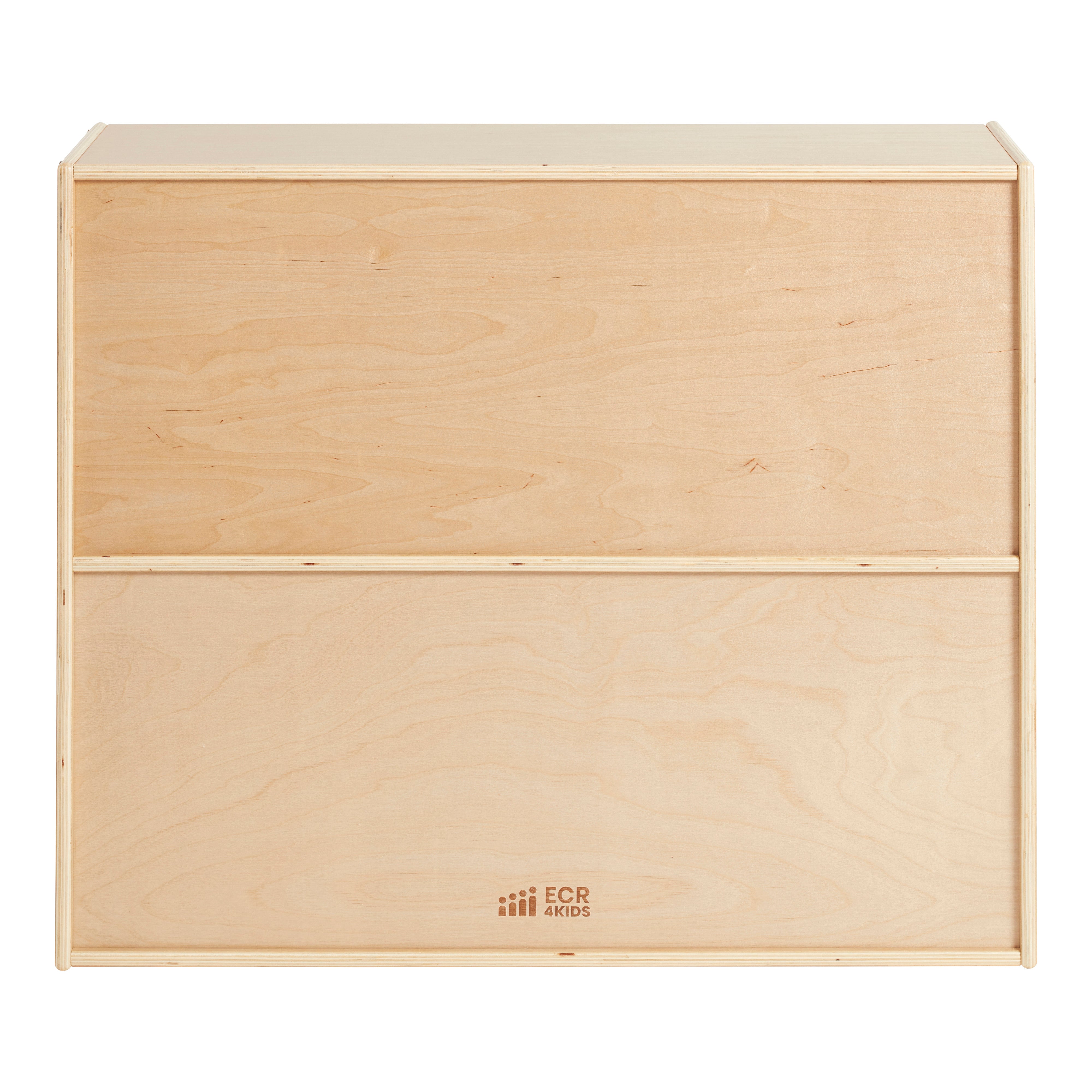 Streamline 2-Shelf Storage Cabinet with Back 30in H - Natural