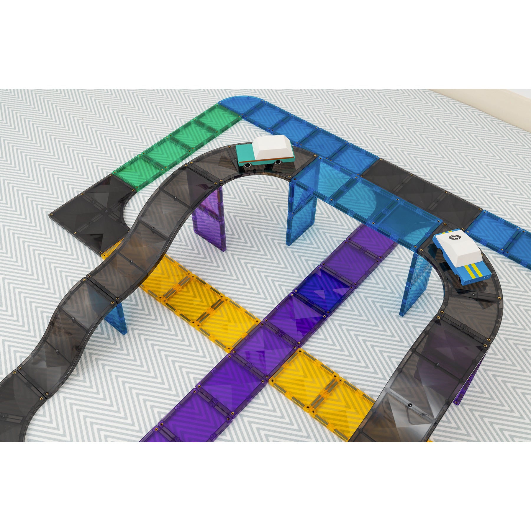 Magnetic Tiles Ramps & Intersections Pack, 16 Pieces