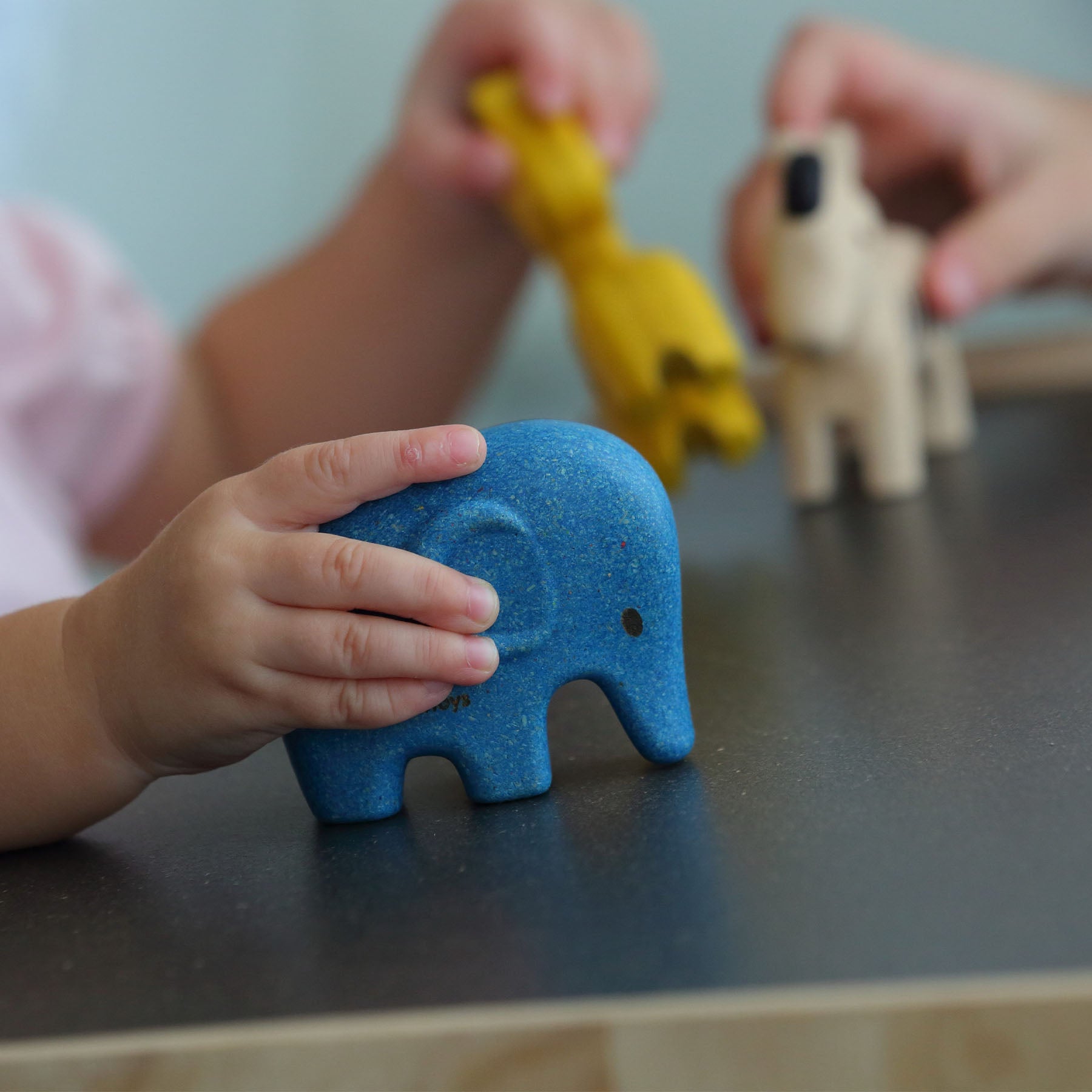 Wooden Wild Animals Playset