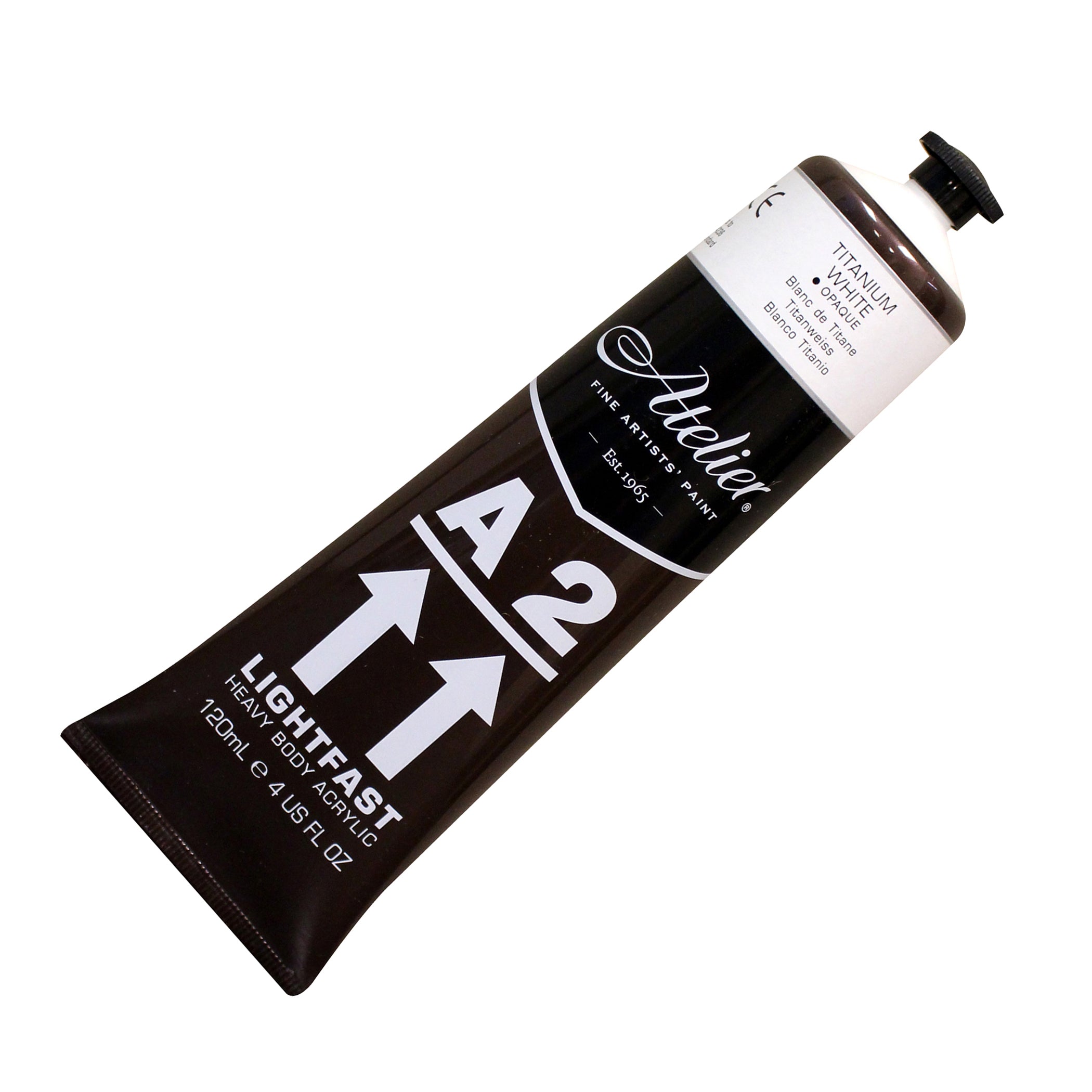 A2 Heavy Body Lightfast Artist Acrylic, 4 oz., Titanium White