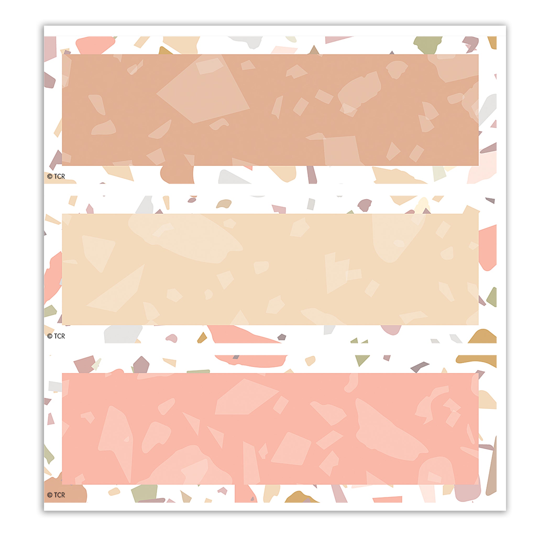 Terrazzo Tones Magnetic Labels Accents, Pack of 20