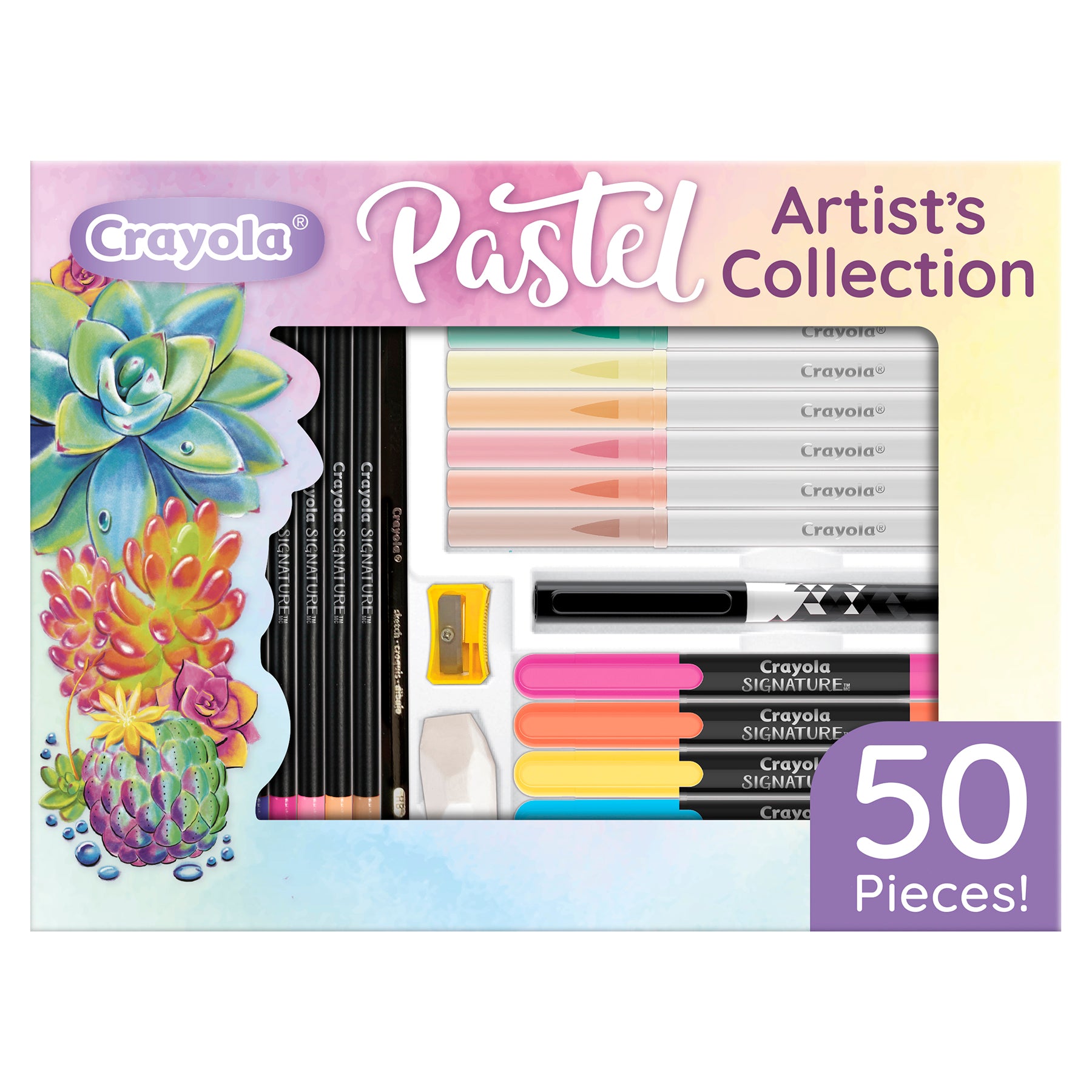 Pastels Artist's Collection Kit, 50 Pieces