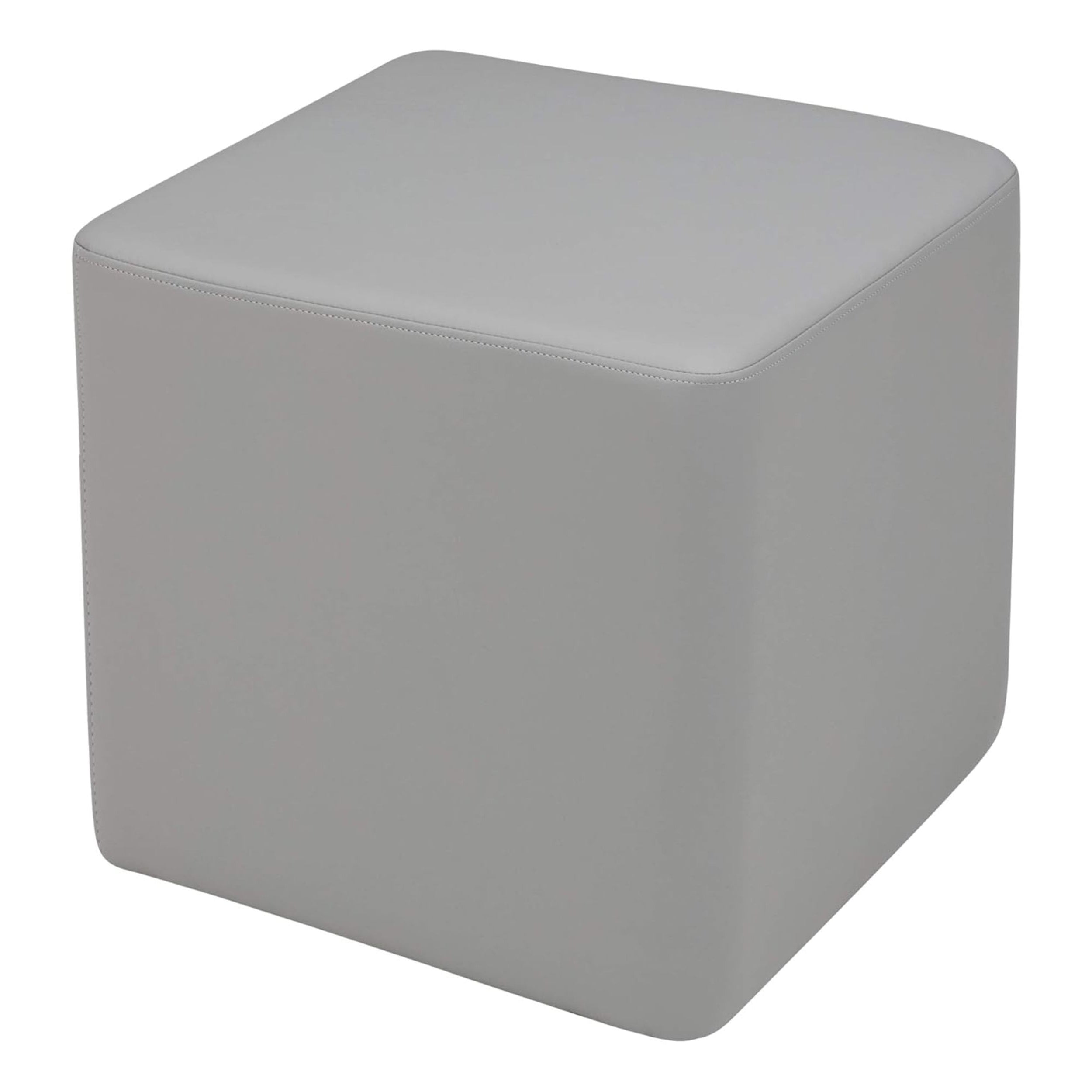 Pro Series Upholstered Square Ottoman 18" Height - Gray