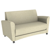 Pro Series Rustic Upholstered Mobile Common Area Sofa - Almond