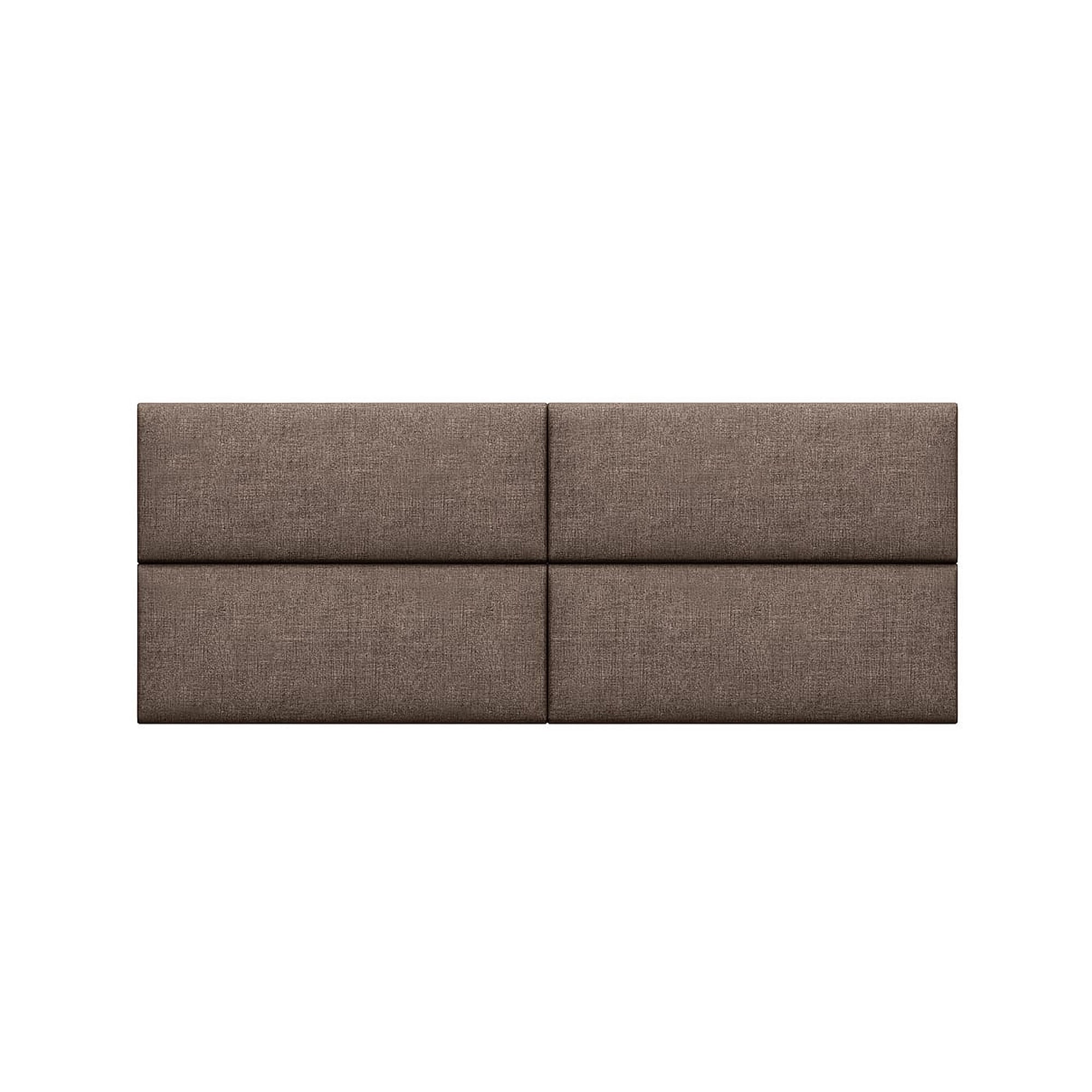 Jaxx Panelist Modern Padded Headboard – Set of 4 Wall Mounted Panels - Queen, Dune Beige Microvelvet