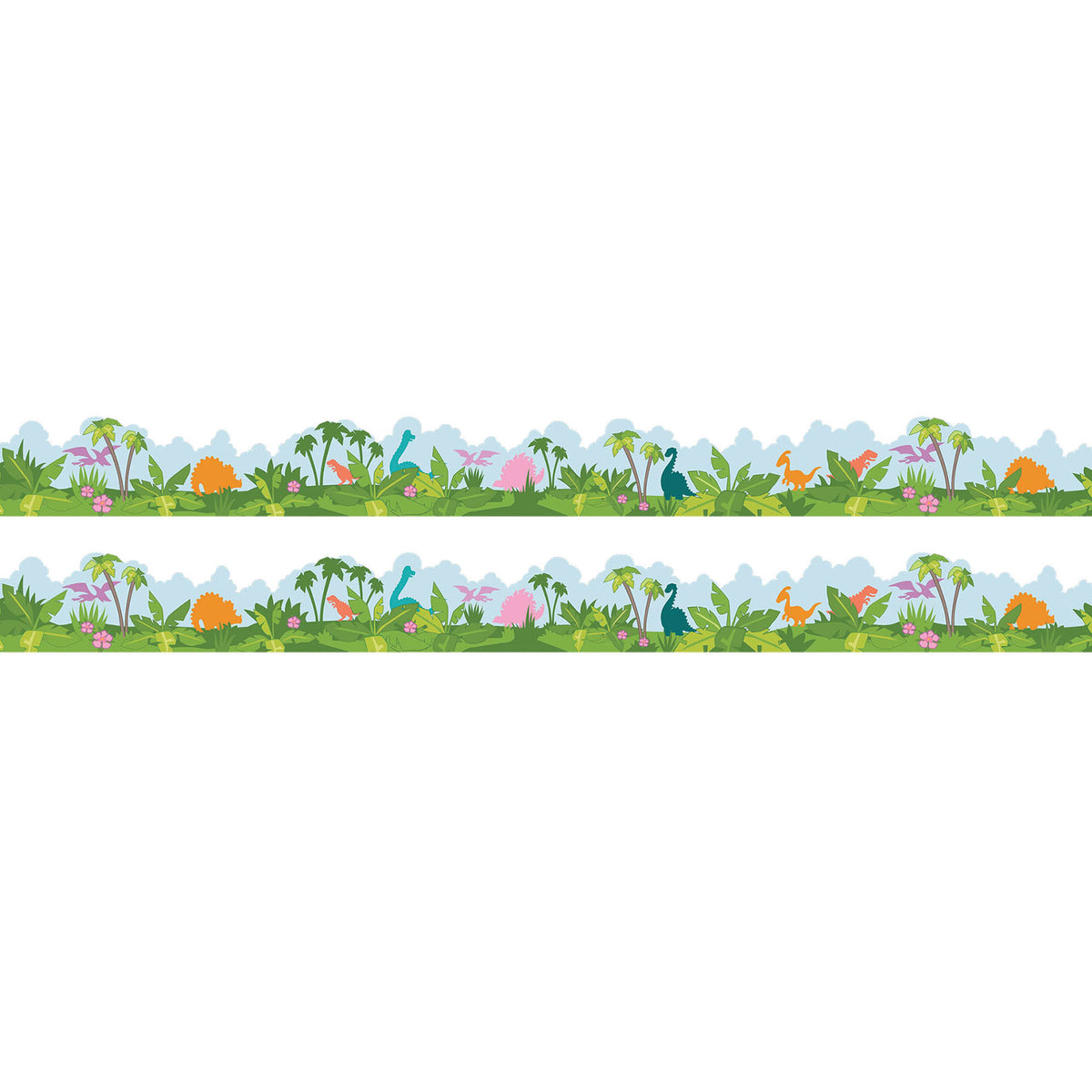 (2 PK) DECO TRIM XTRA WD DINO SCENE