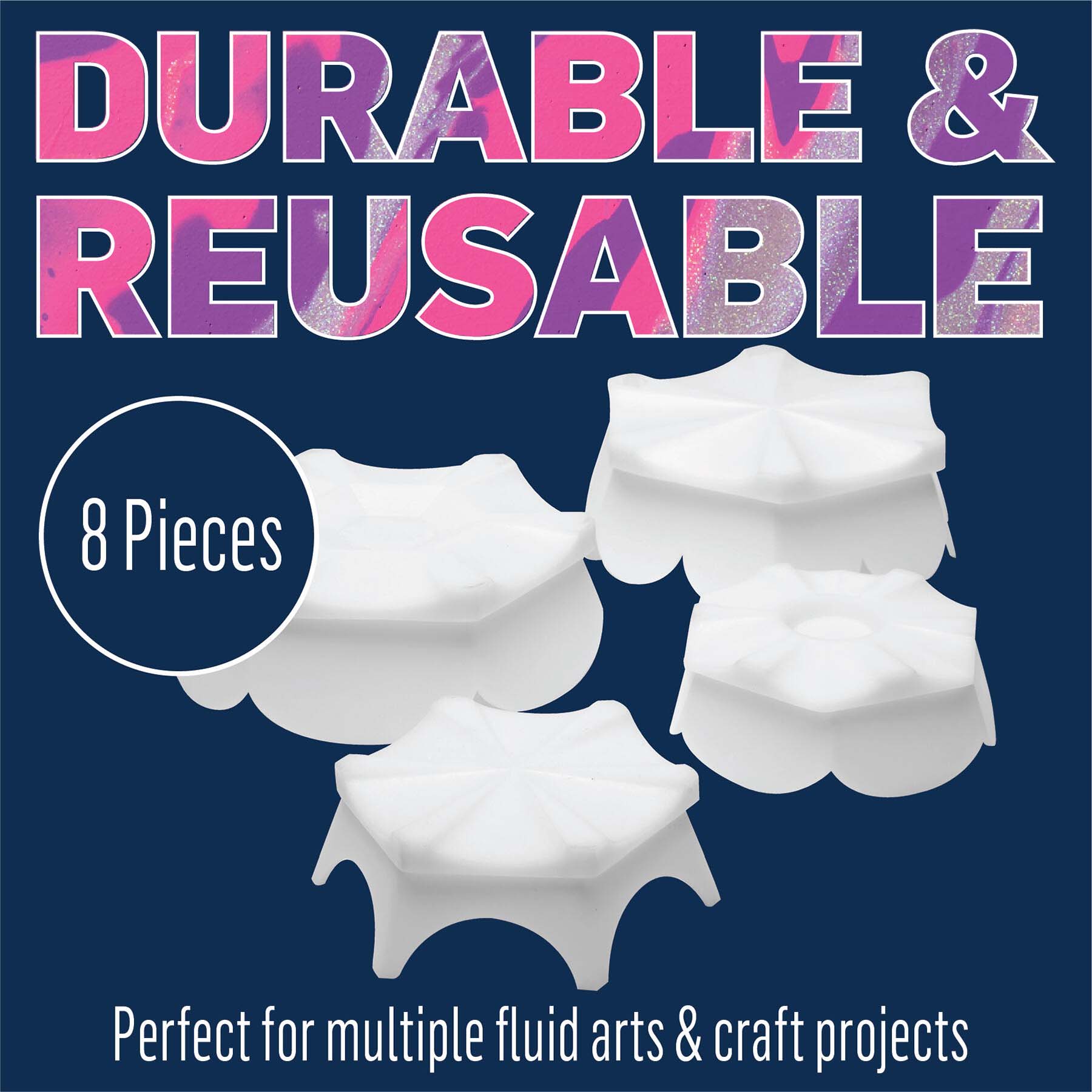 Drizzle Volcano Pour Tool Set, 8-Piece Set