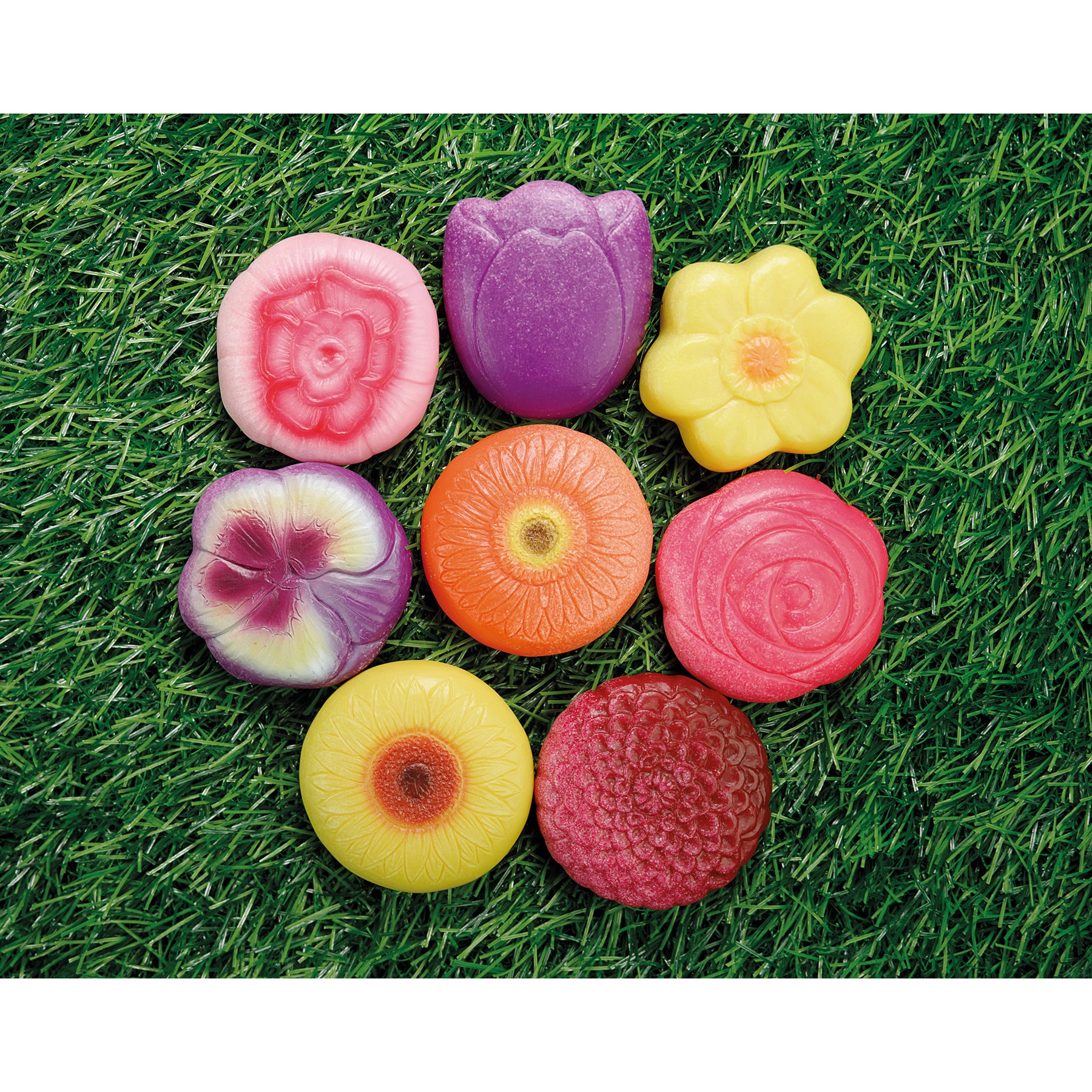Sensory Play Stones – Flowers, Set of 8