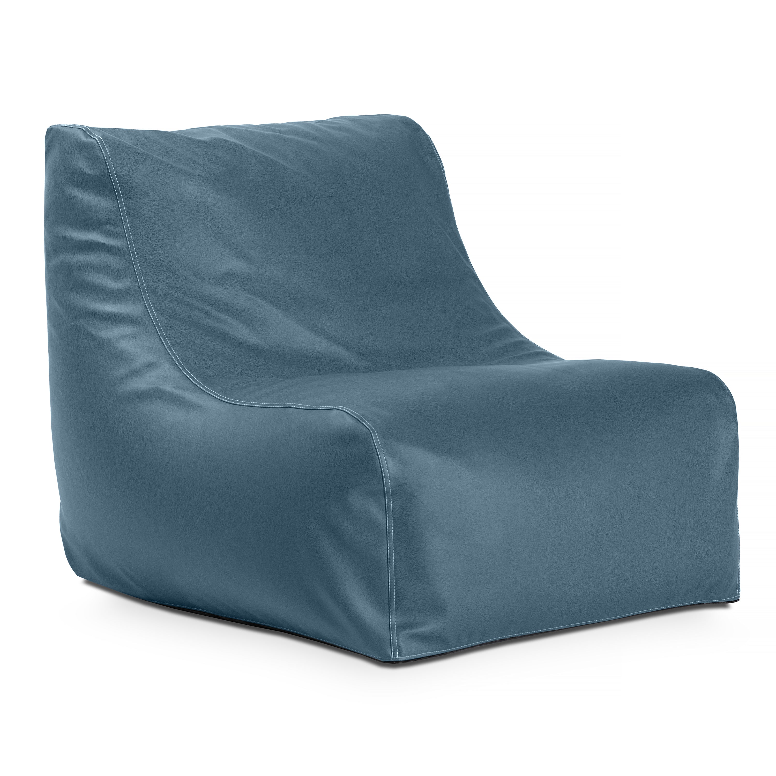 Jaxx Ponce Nautical Edition - Casual Bean Bag Seating for Boat, Yacht & Watersports - Marine Vinyl Bay Navy