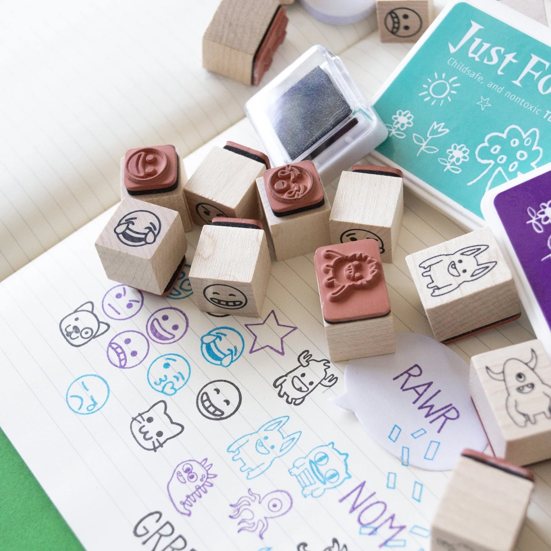 Just for Kids® 3-Color Rainbow Ink Pad
