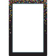 Smart Poly® Chart Black Confetti Blank, 13" x 19"