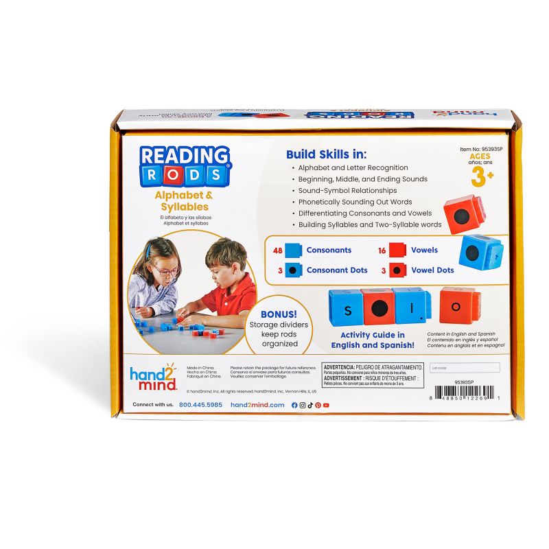 Reading Rods® (Spanish): Alphabet & Syllables