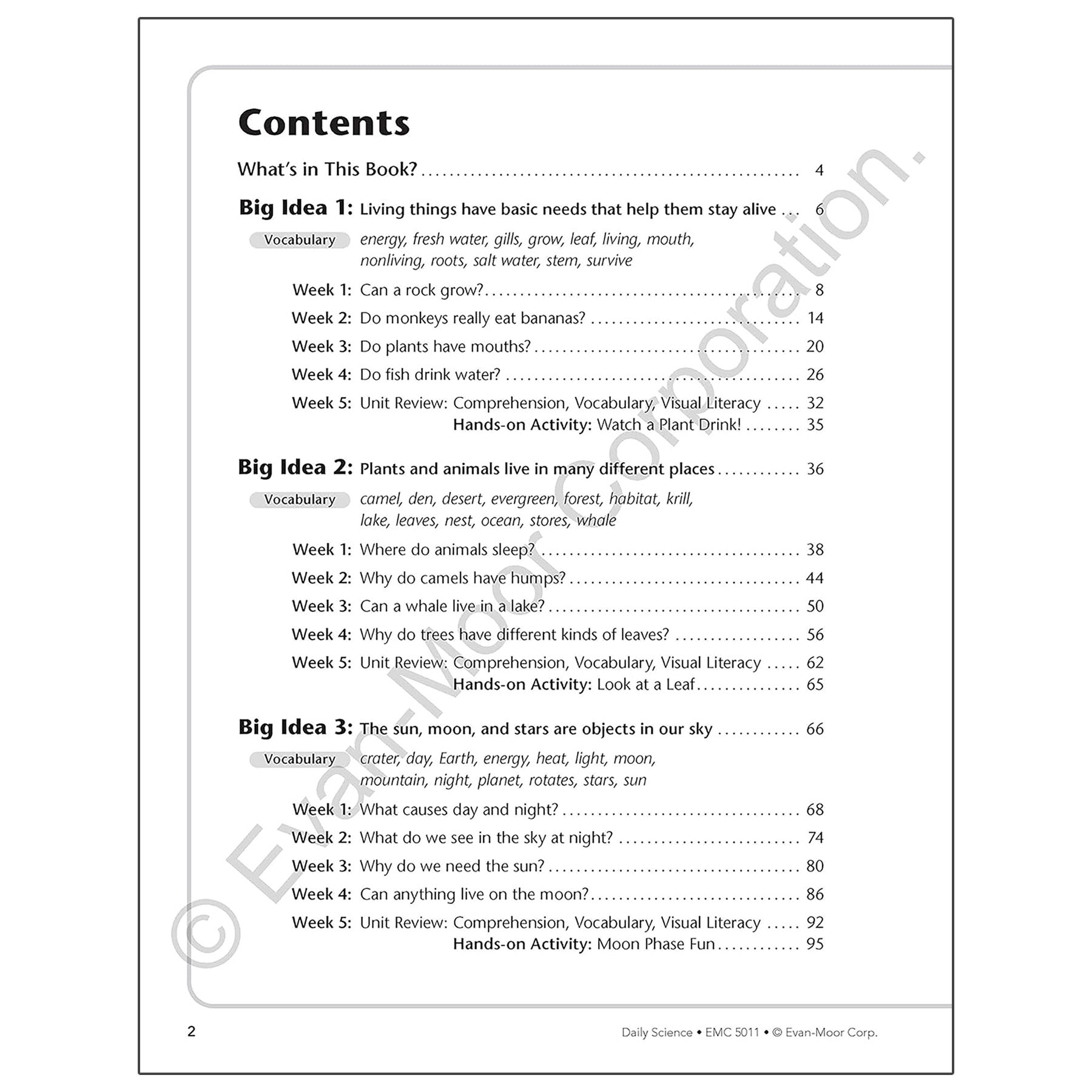 Daily Science Book, Grade 1