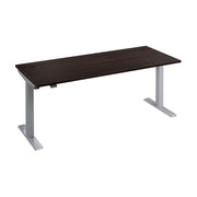 Bush Business Furniture Move 40 Series 72W x 30D Electric Height Adjustable Standing Desk in Black Walnut with Metallic Gray Base - 71.02" Width x 29.37" Depth x 28.17" Height