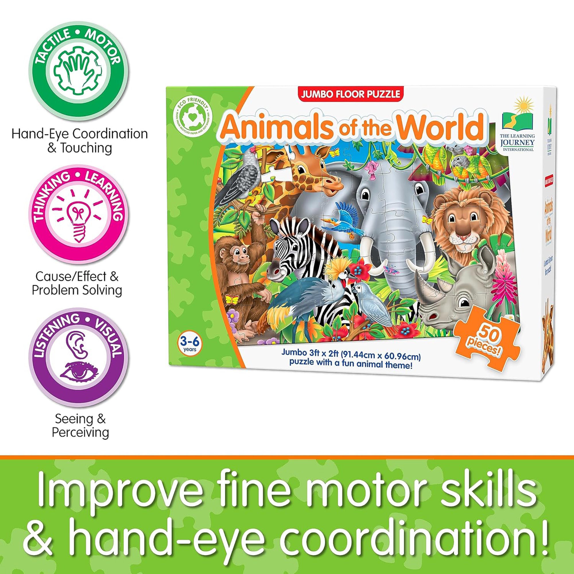 Jumbo Floor Puzzles - Animals of the World