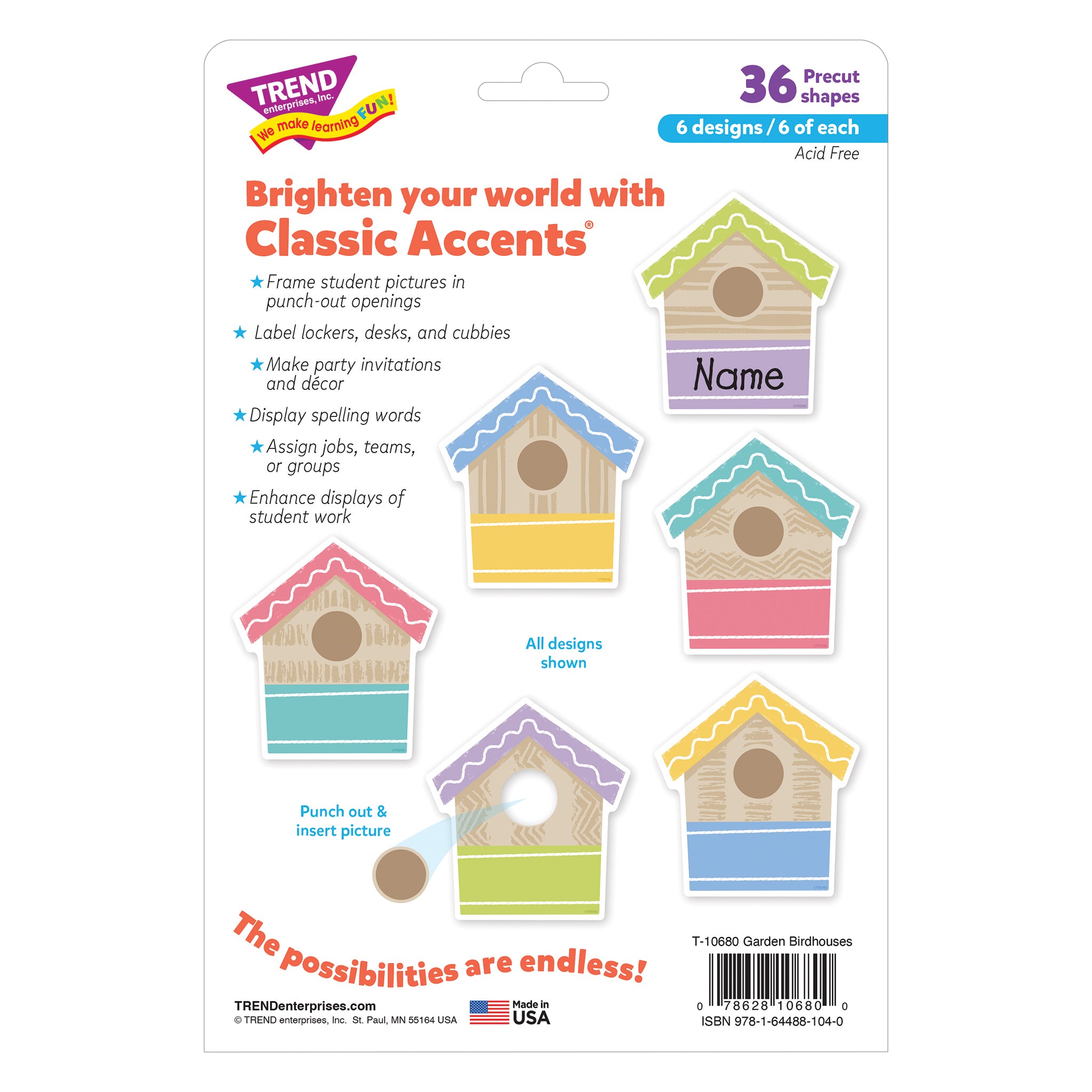Garden Birdhouses Classic Accents® Variety Pack, 36 Count