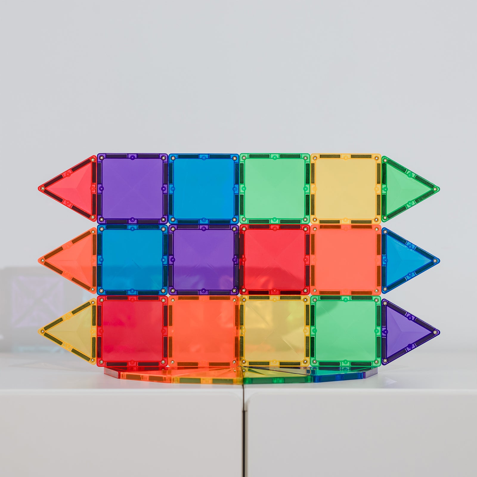 Magnetic Tiles Rainbow Mini Pack, 24 Pieces