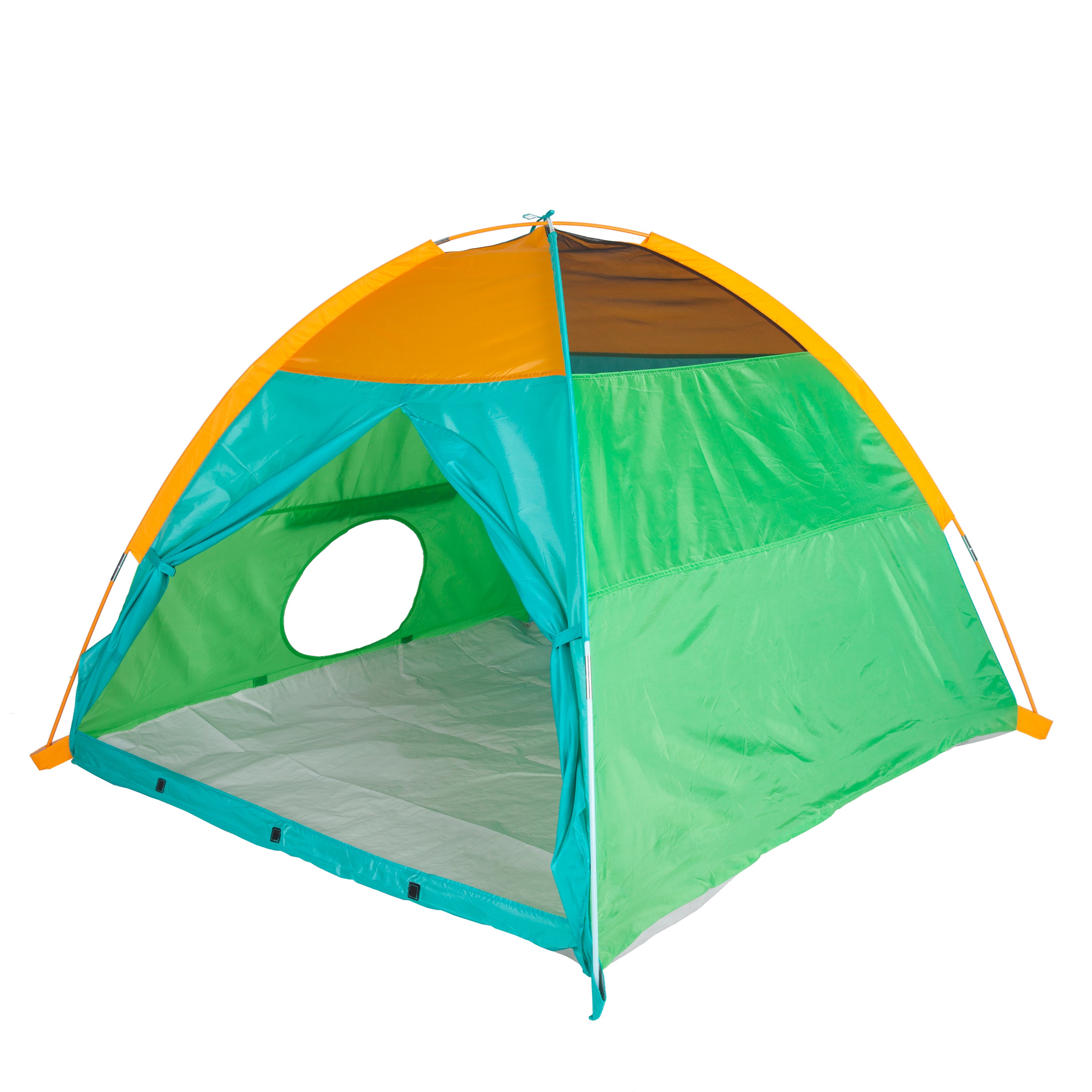 Super Duper 4-Kid II Dome Tent - Blue / Green / Orange